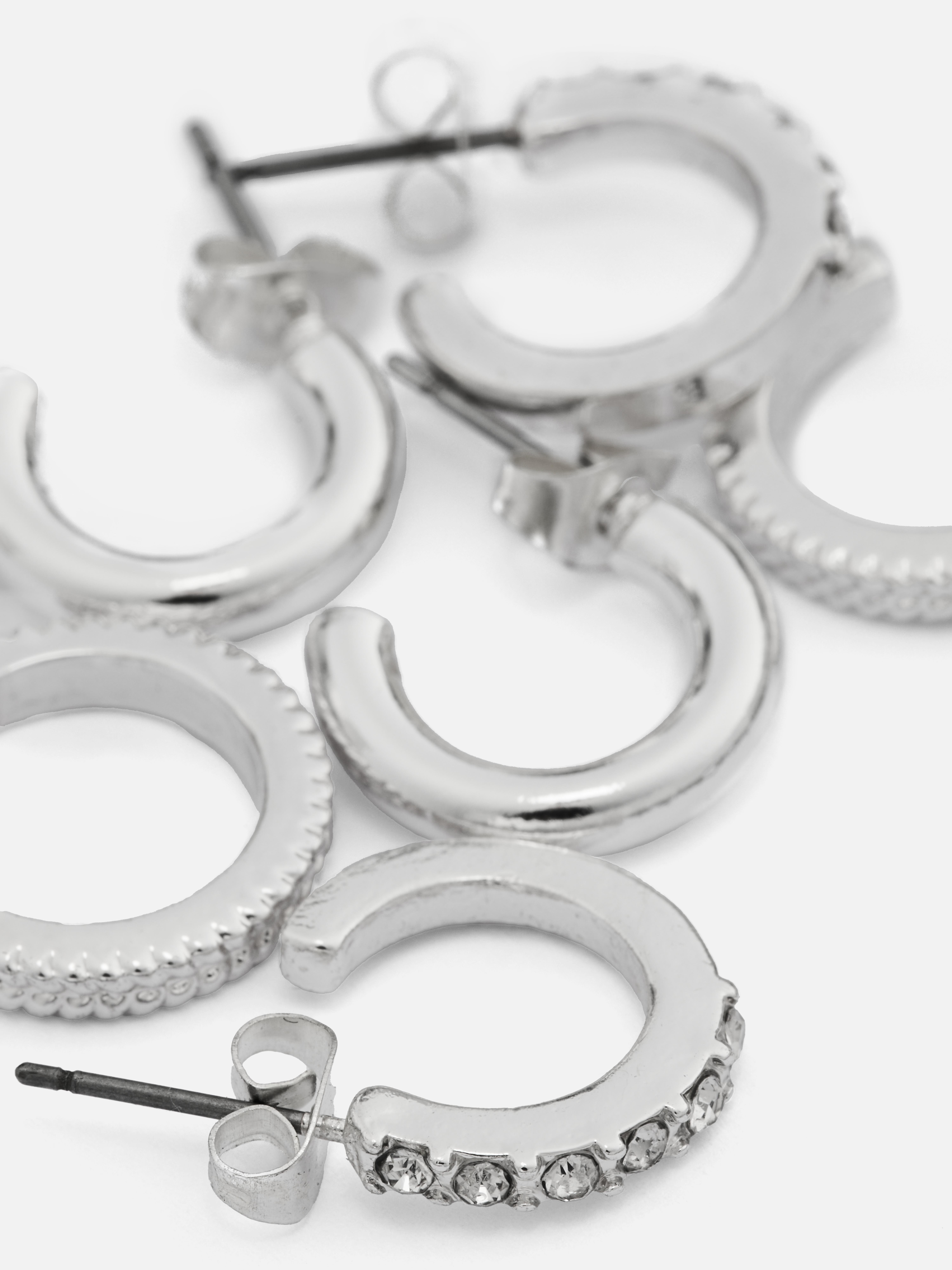 3-Pack Mini Hoop Earrings