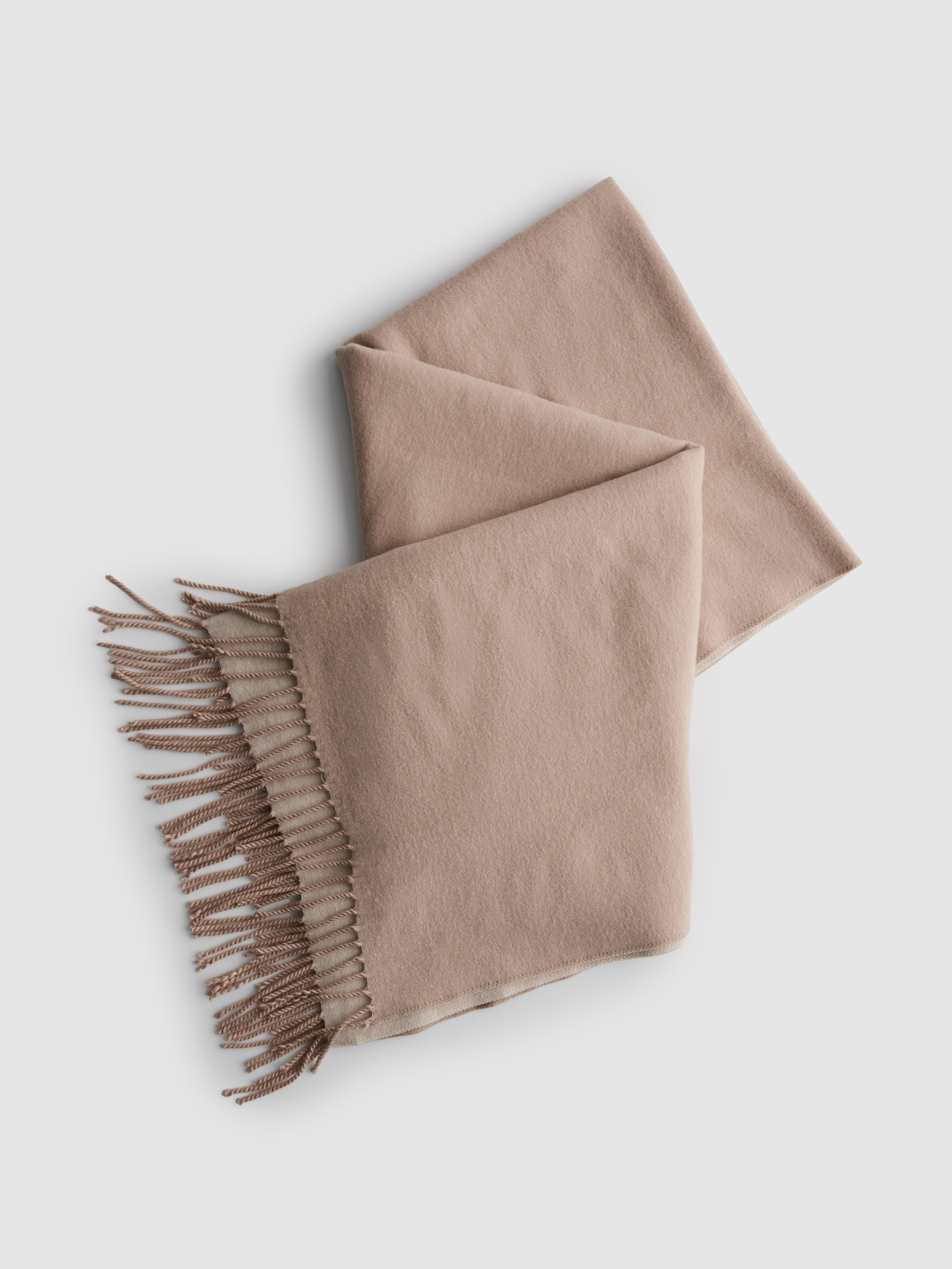 Tassel Two-Tone Scarf