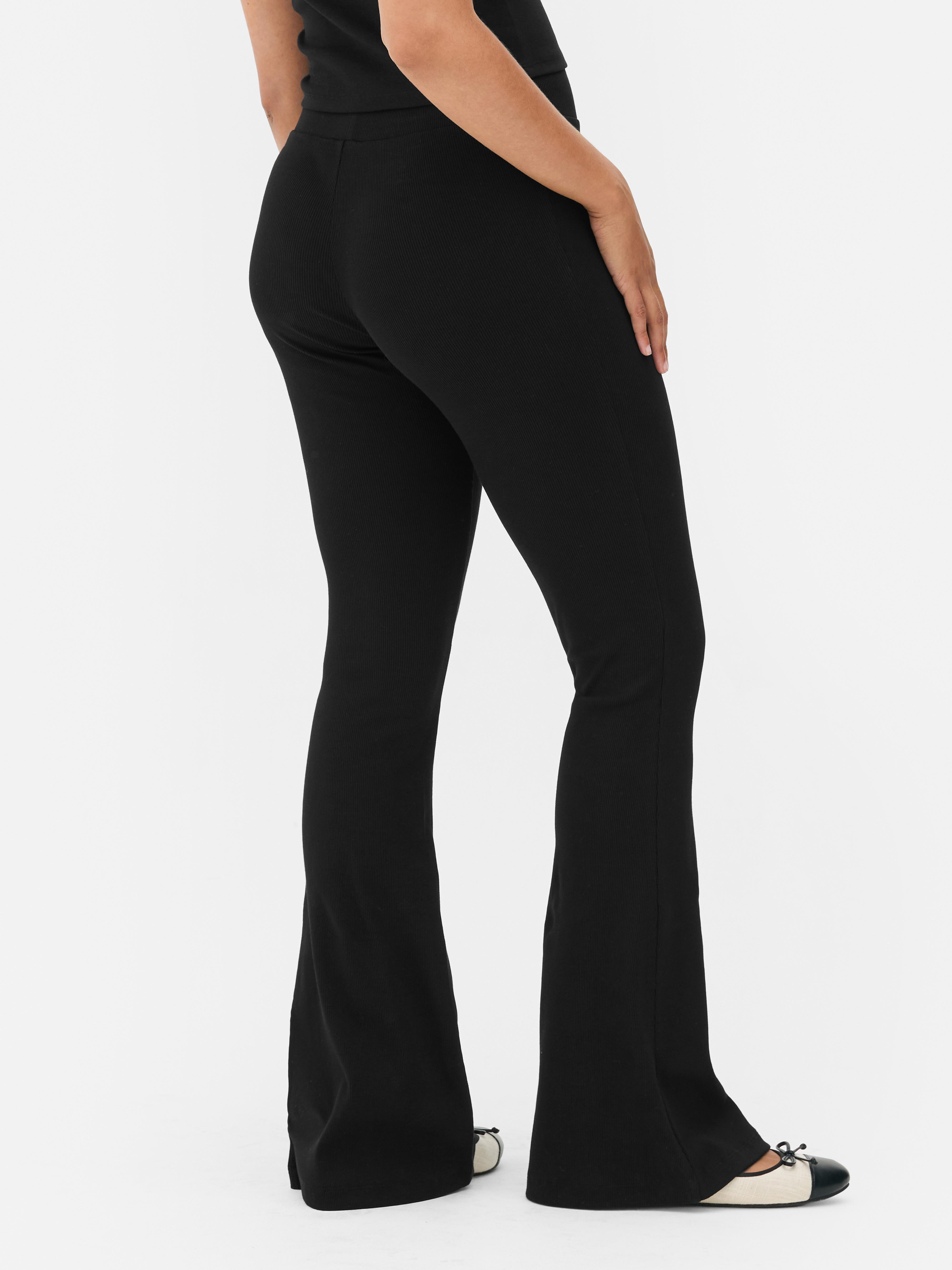Ribbed Flare Leggings