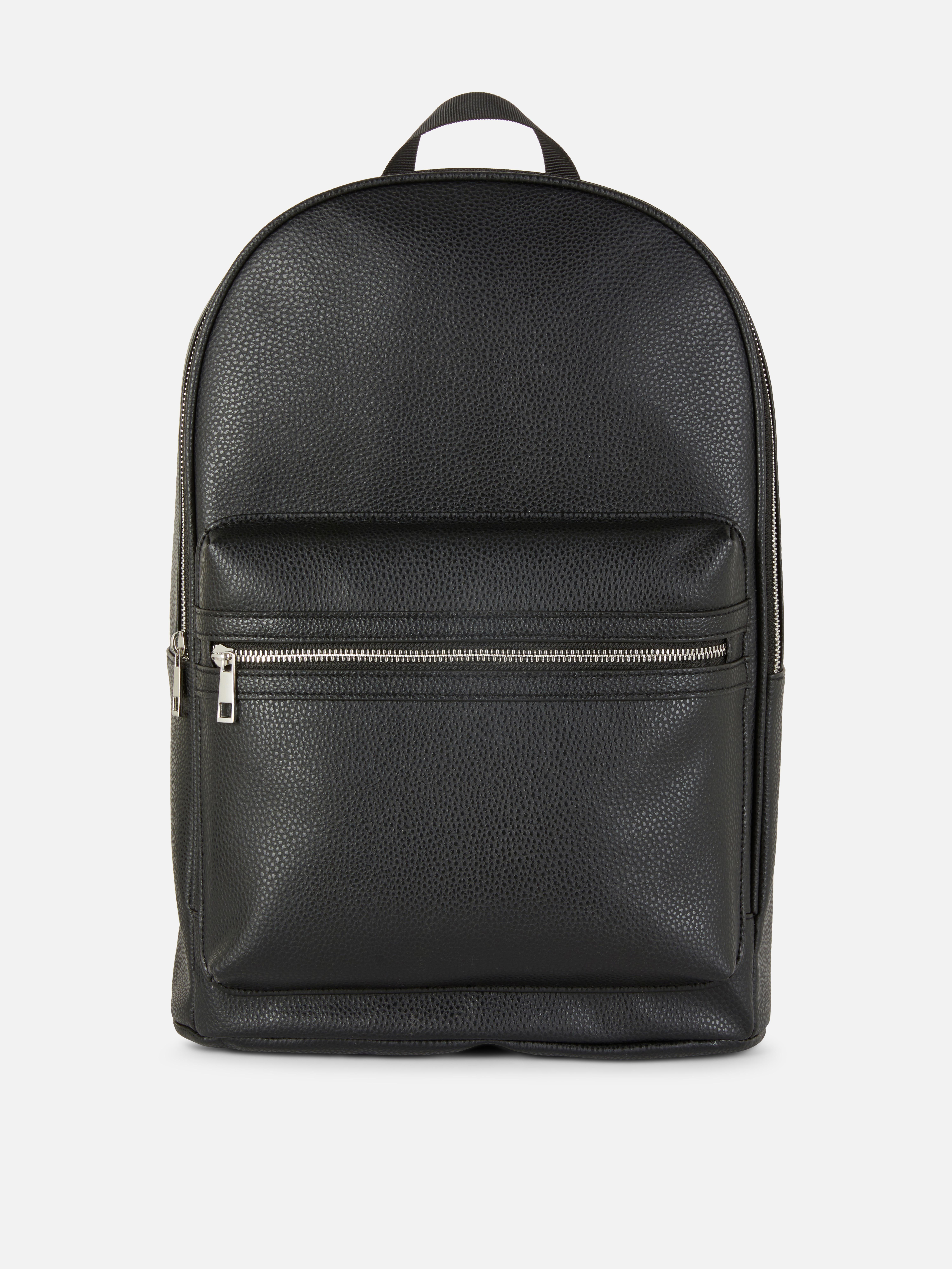 Faux Leather Backpack