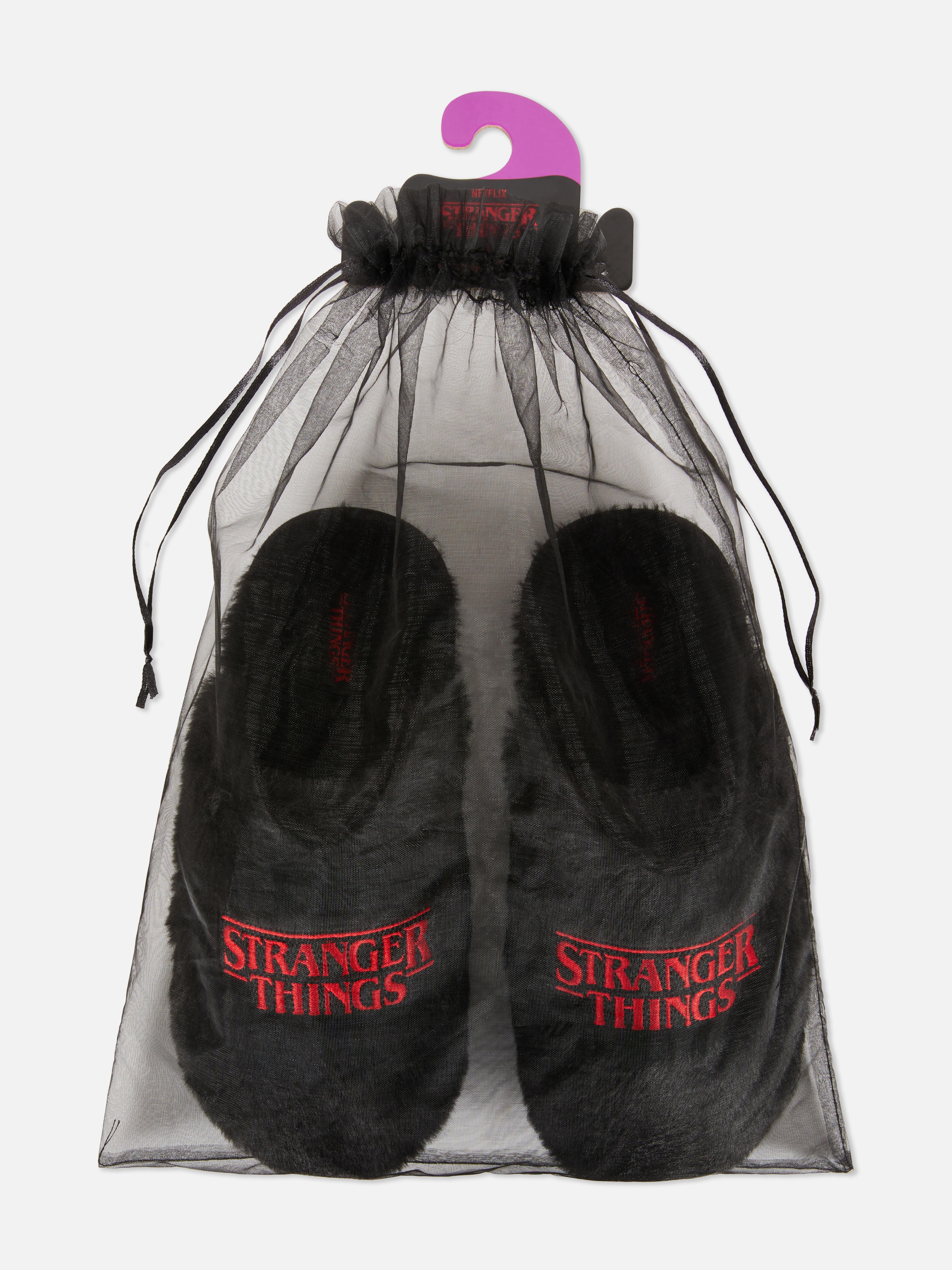 Stranger Things Mule Slippers In Gift Bag