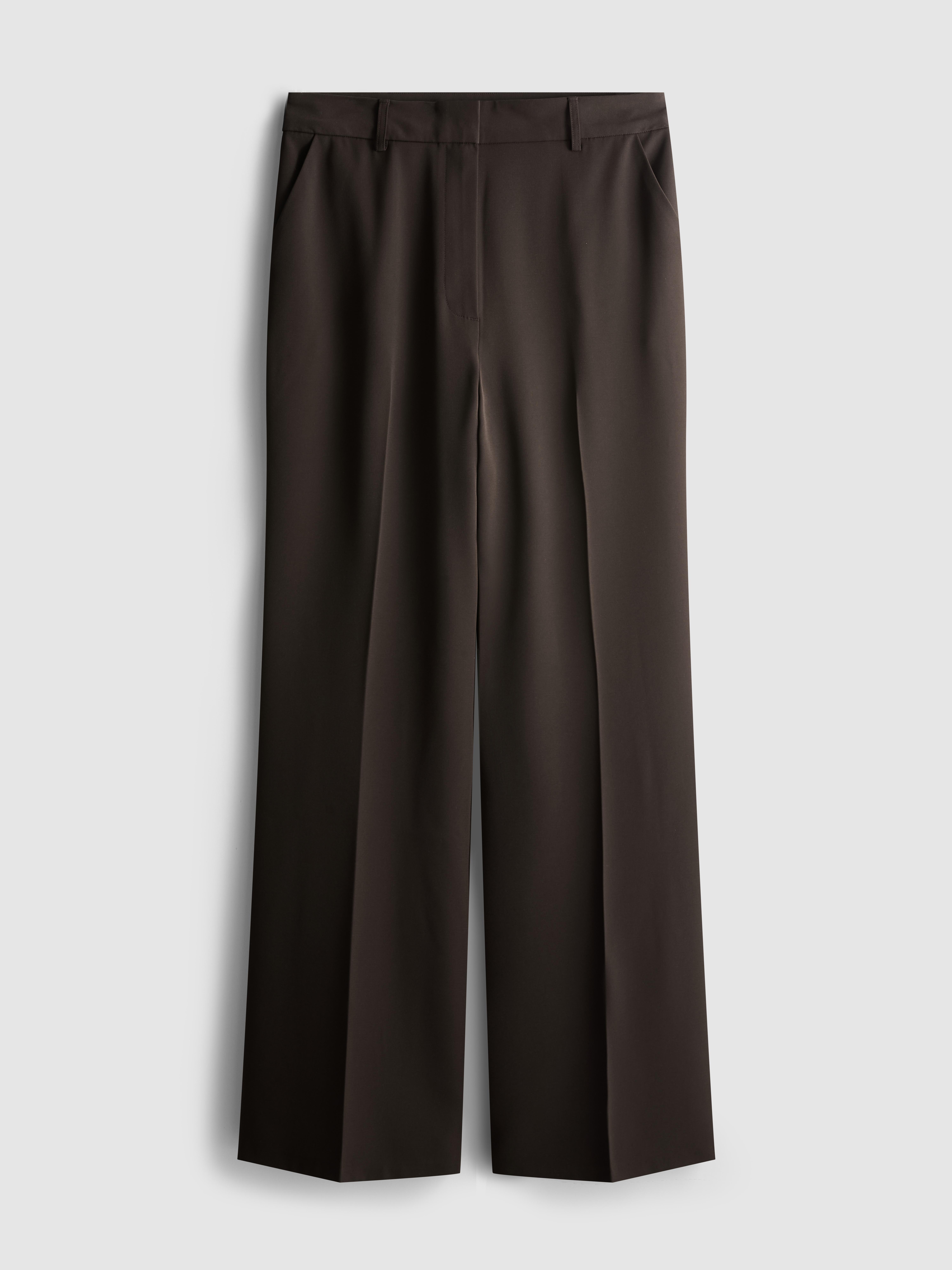 Mid-Rise Tailored Pants
