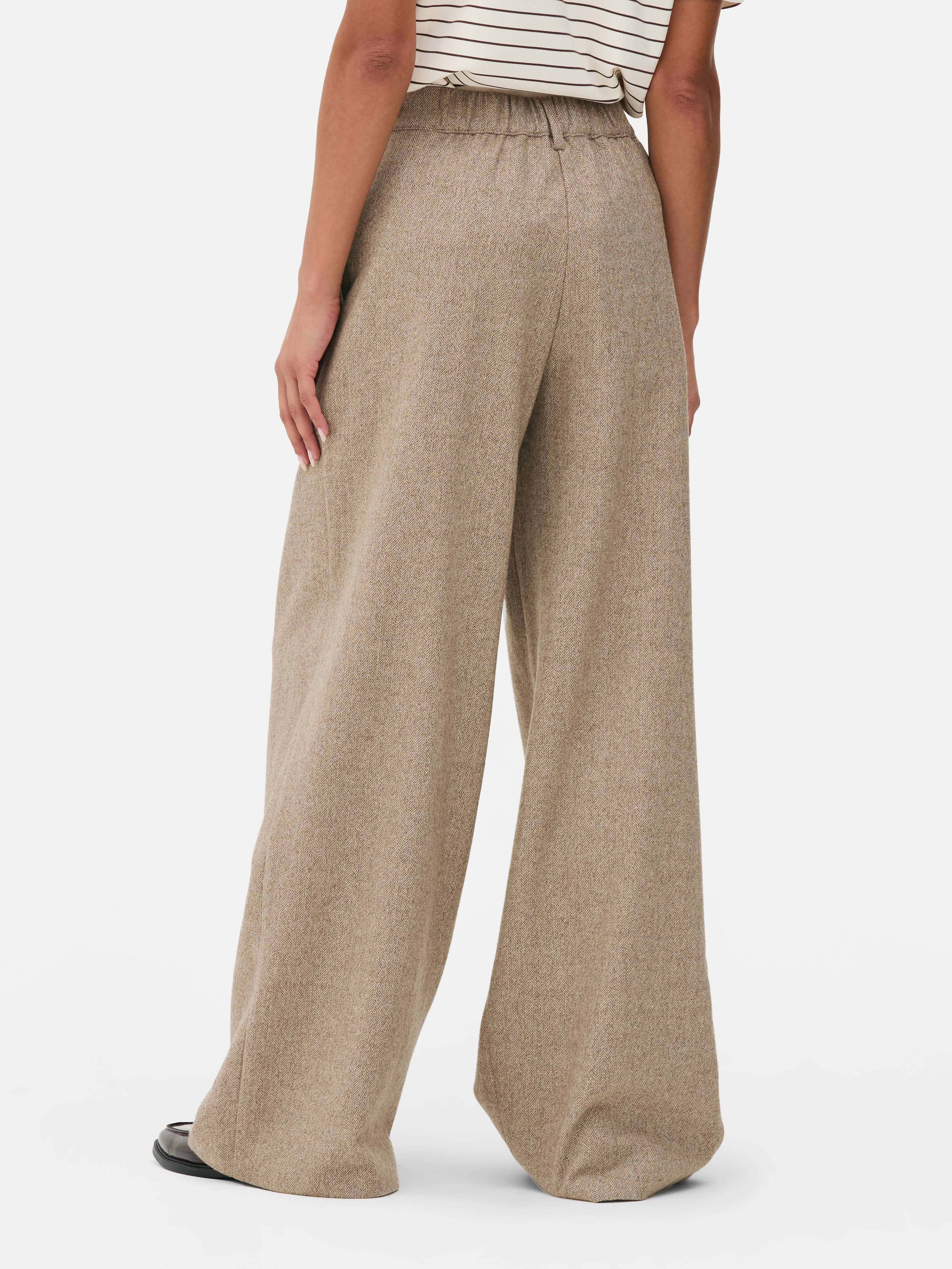 The Edit Mid Rise Herringbone Pants