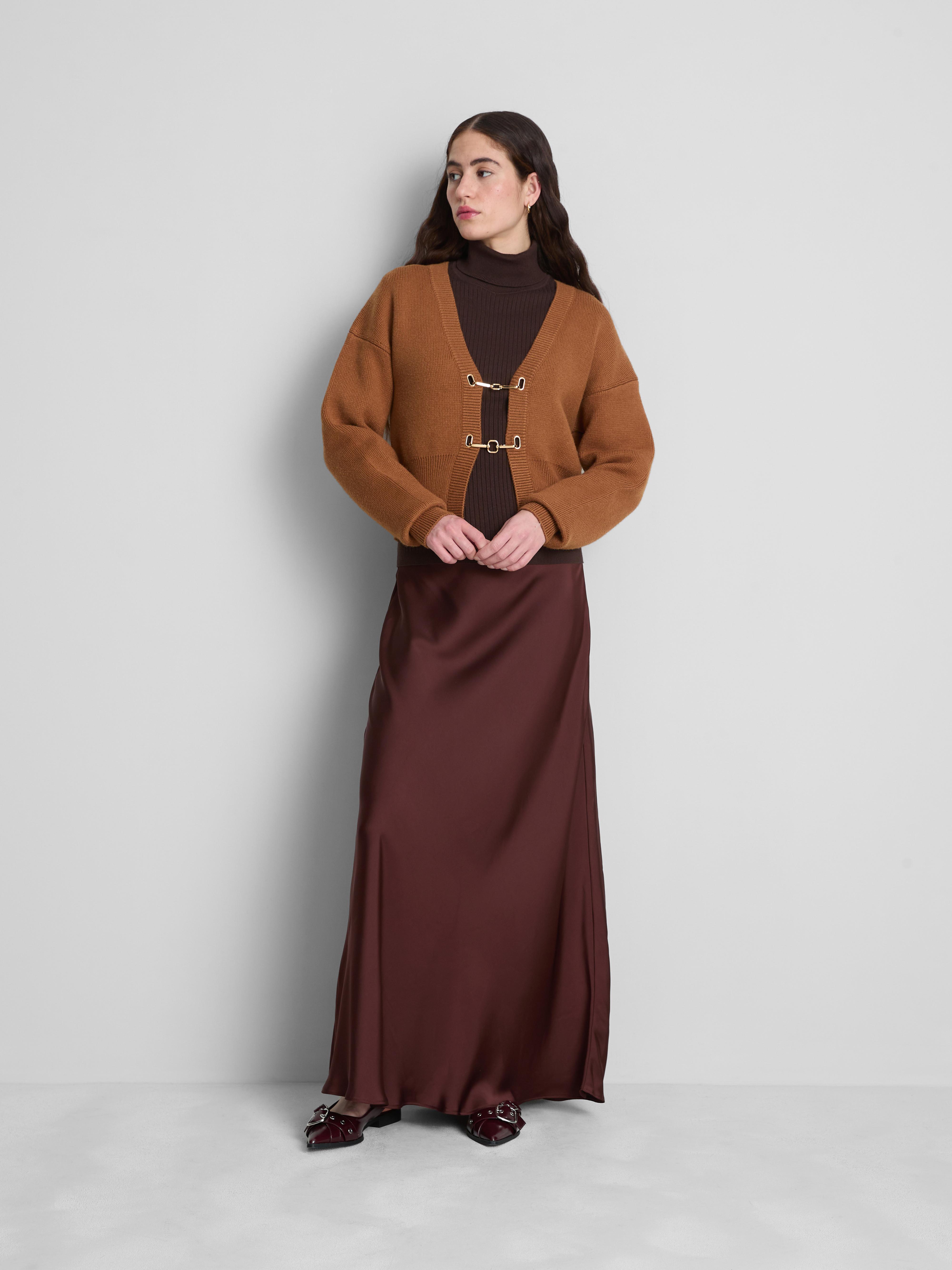 Sculpted Buckle Detail Cardigan