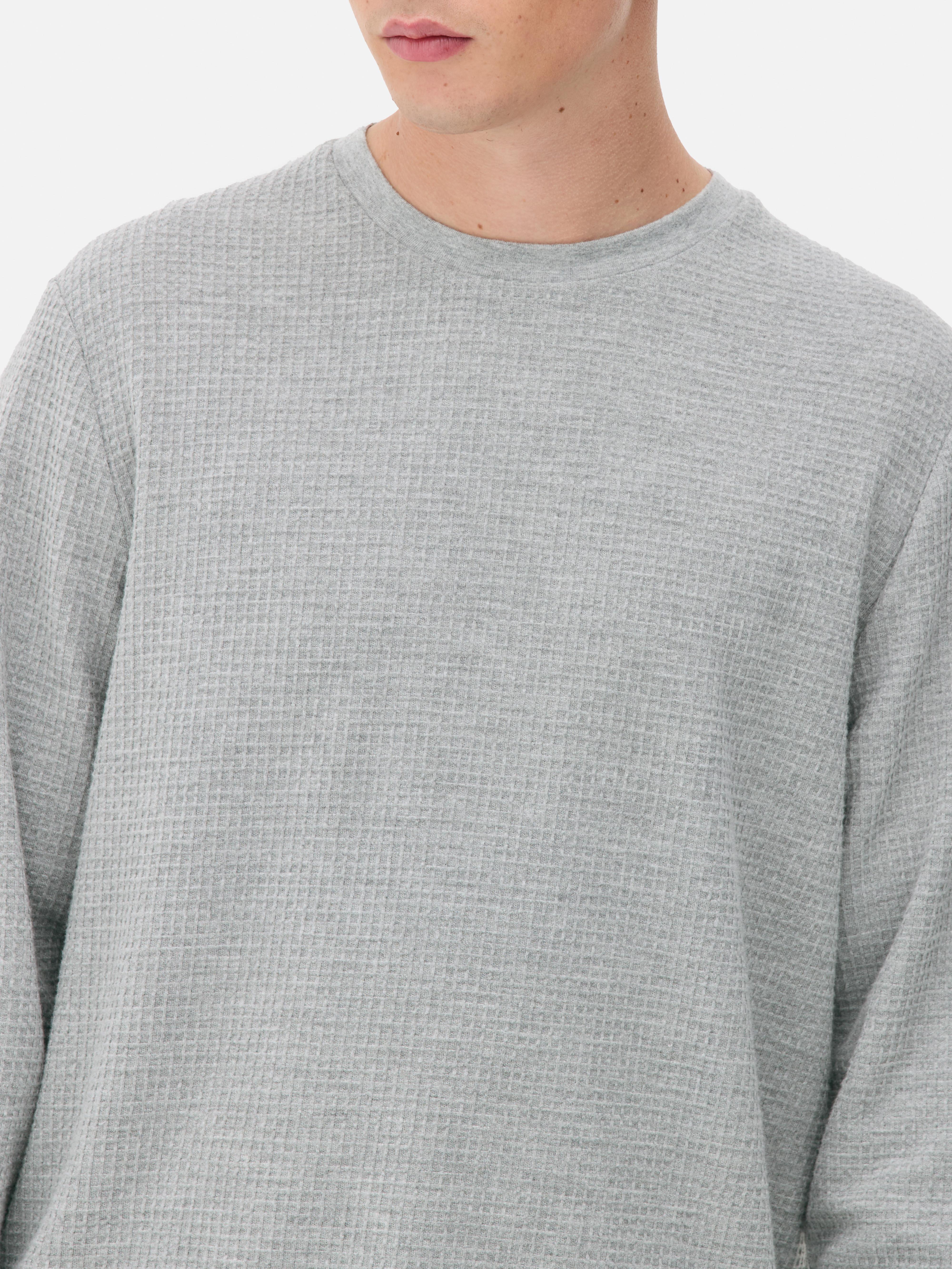 Waffle Texture Long Pajamas