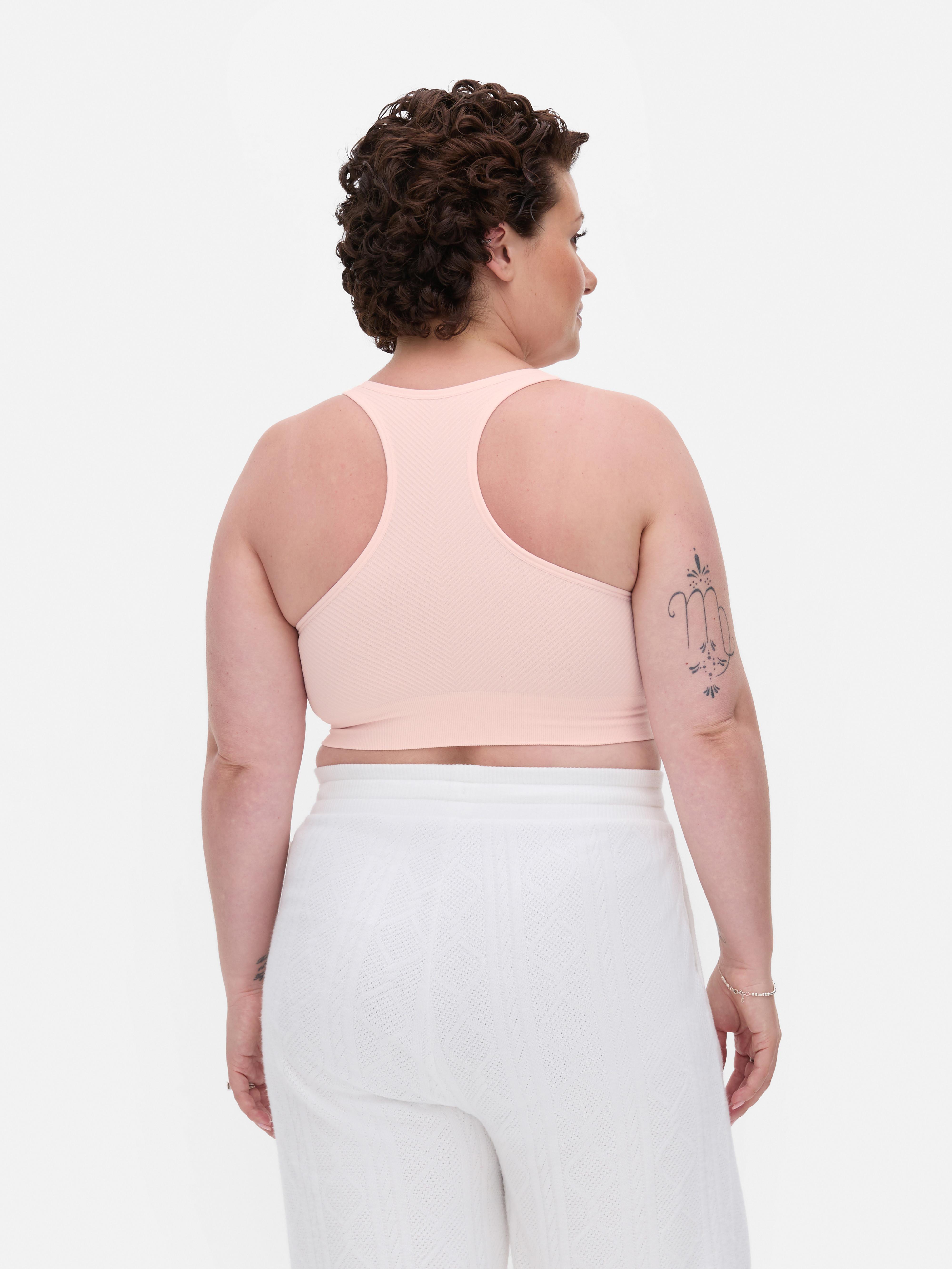 3pk Breast Cancer Awareness Seamless Racerback Sports Bras