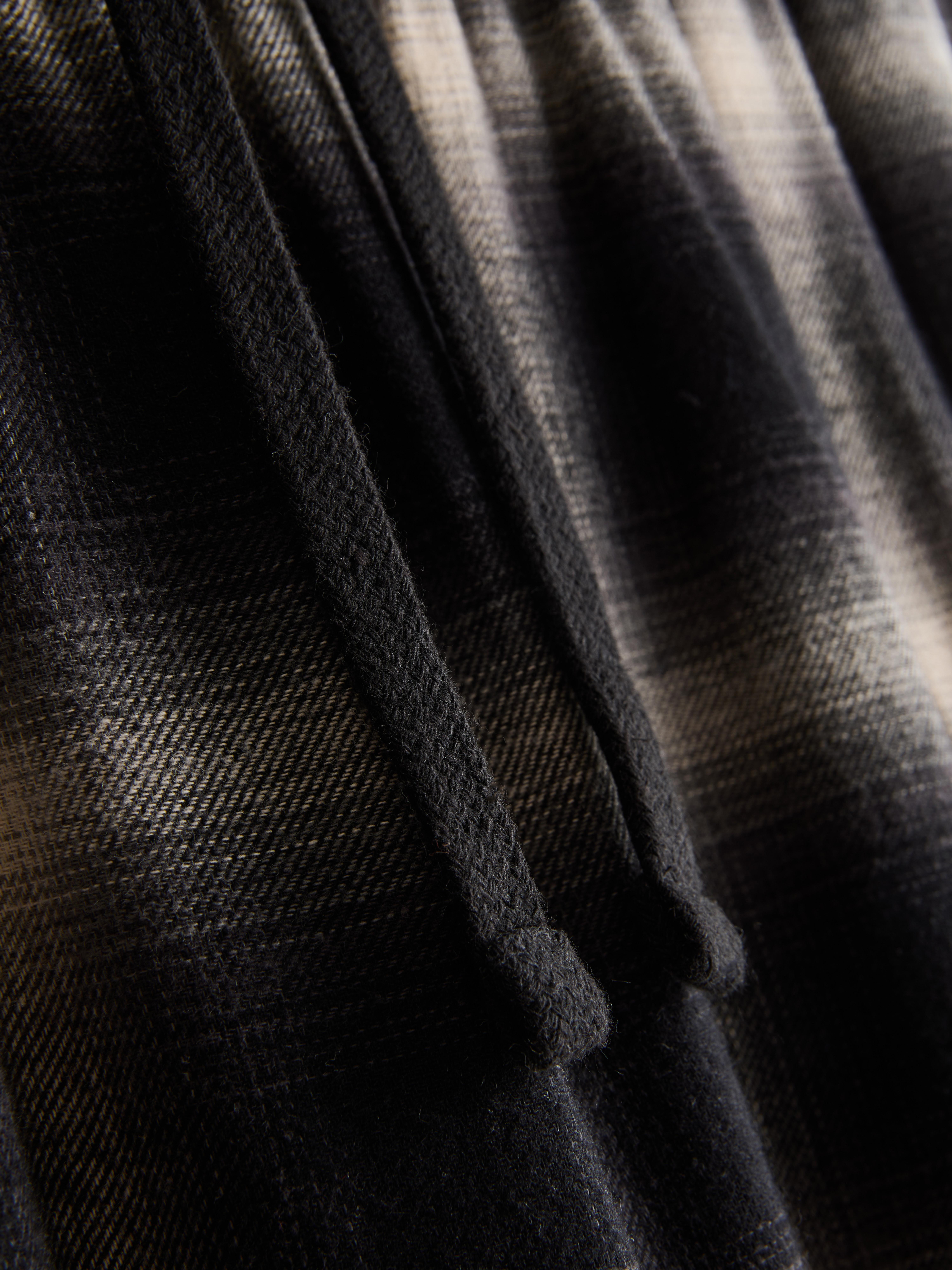 Brushed Cotton Check Long Pajamas