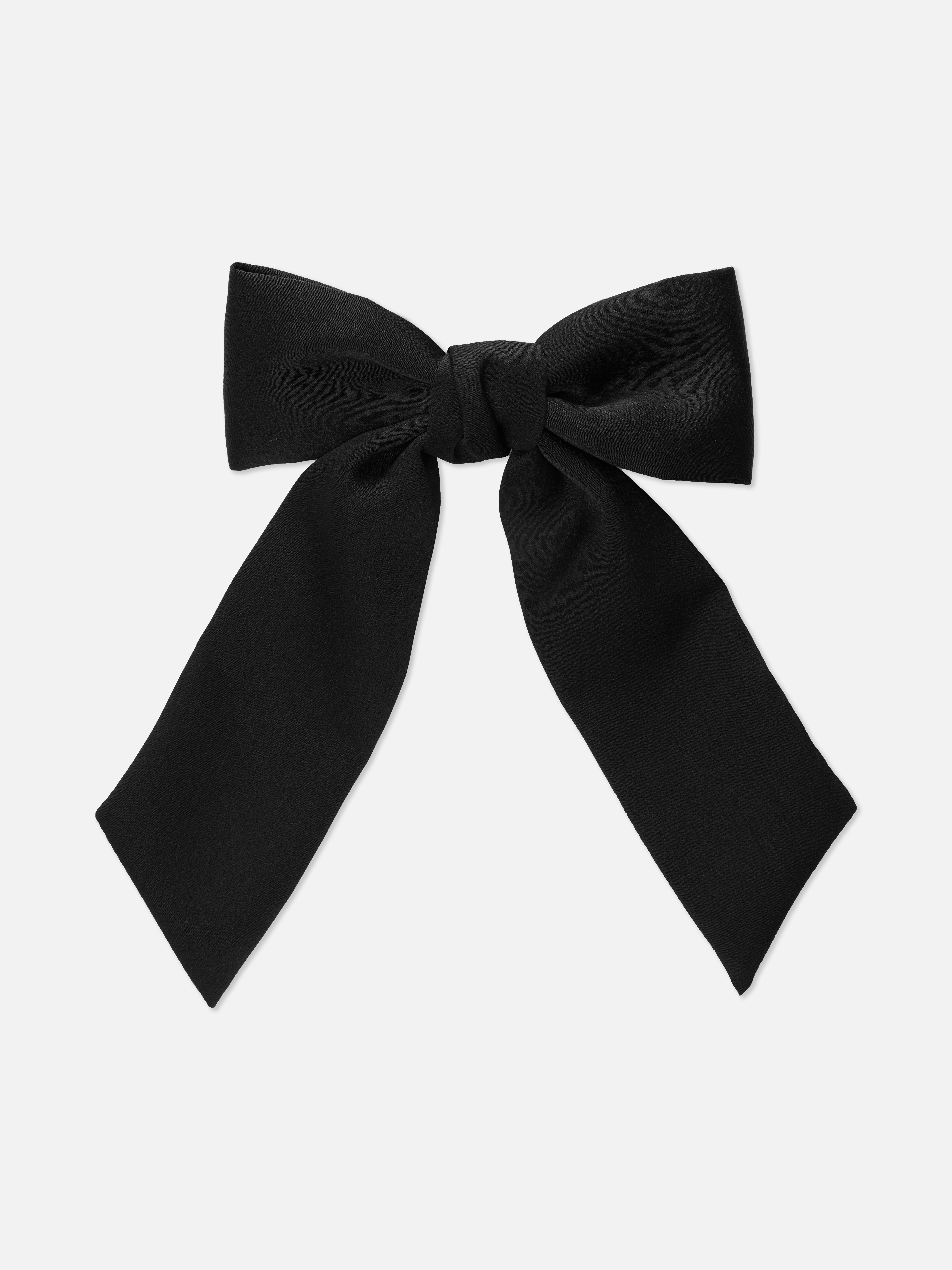 Short Satin Hair Bow