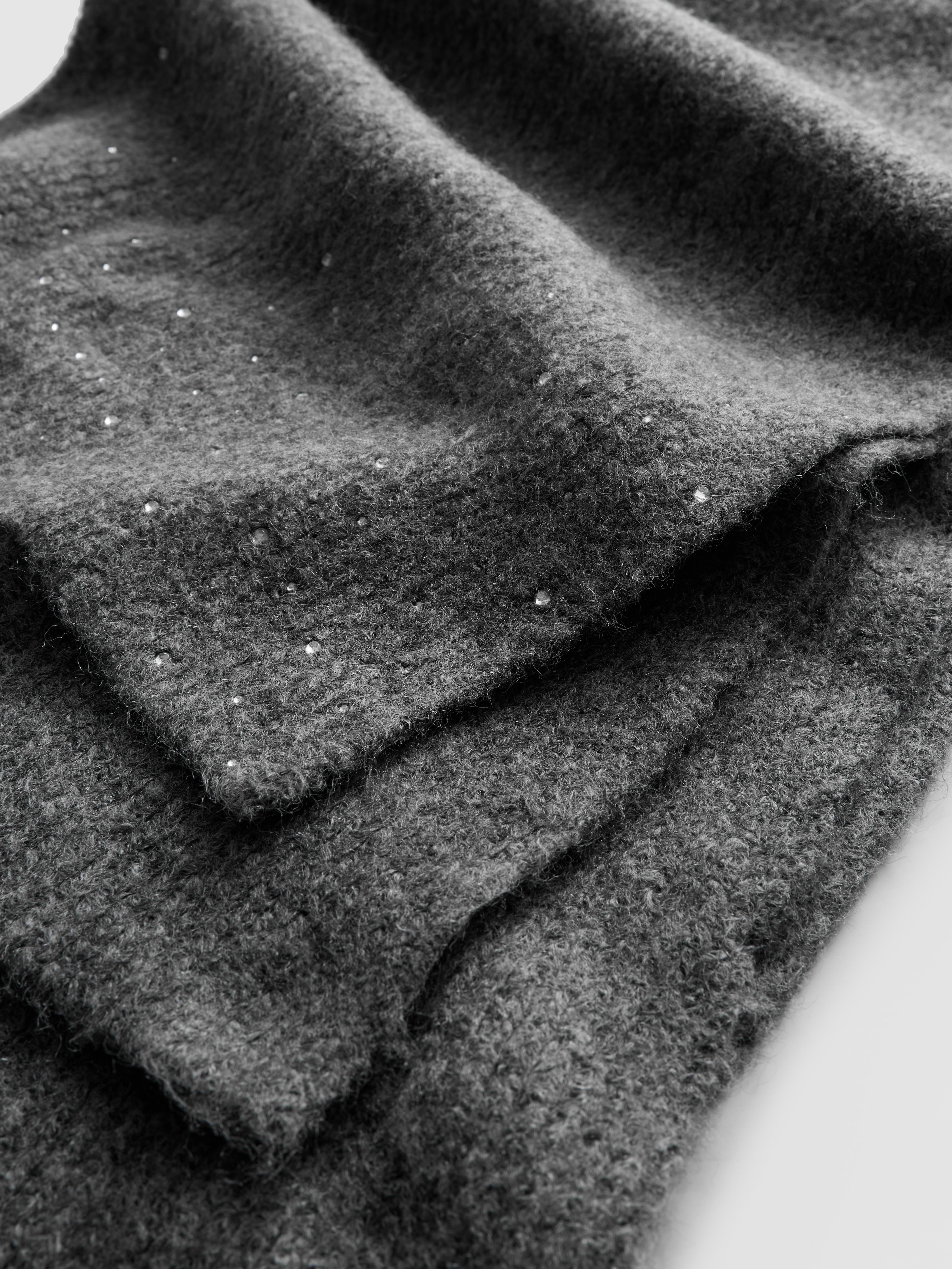 Rhinestone Hat and Scarf Set