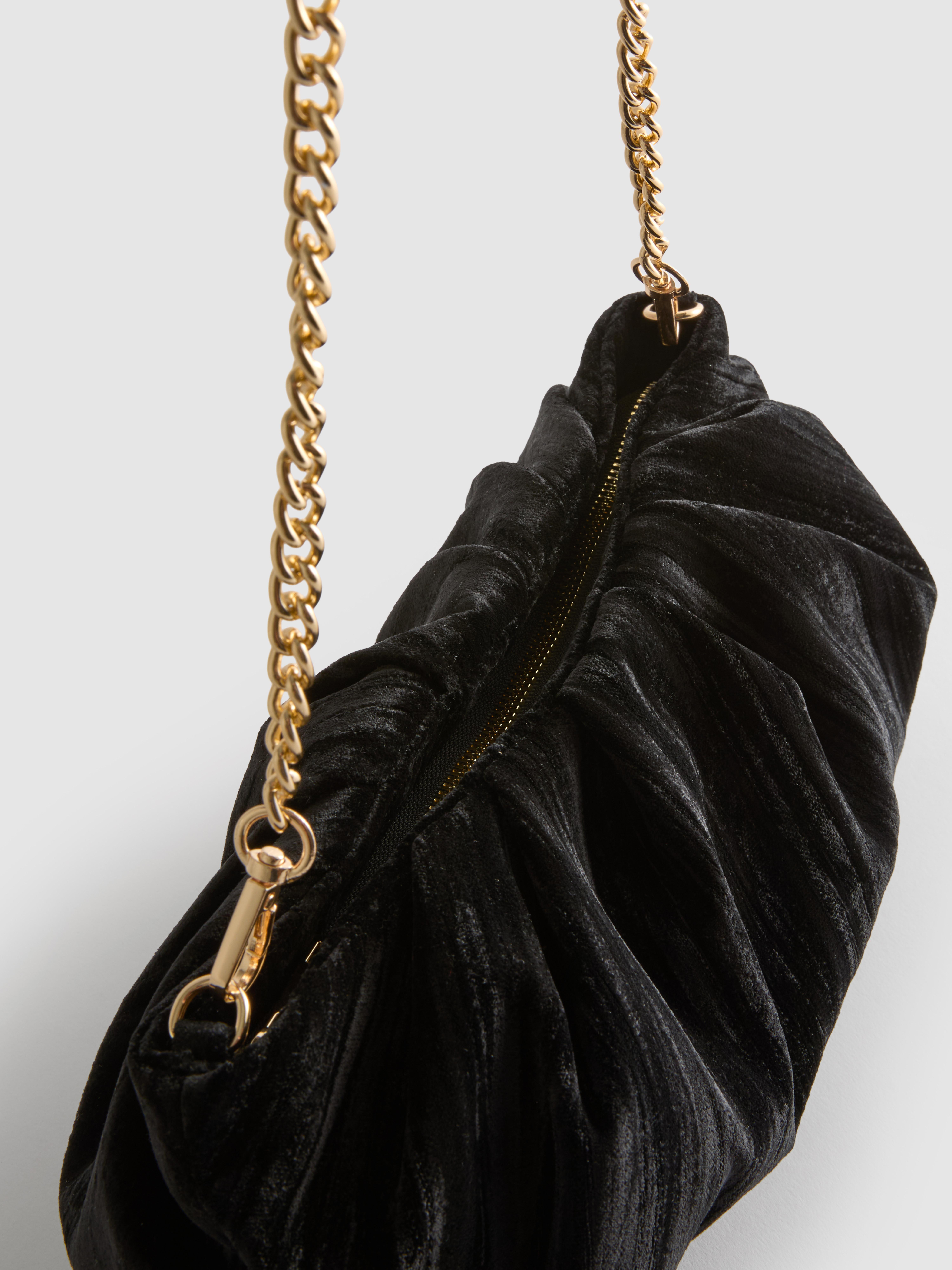 Velvet Chain Clutch