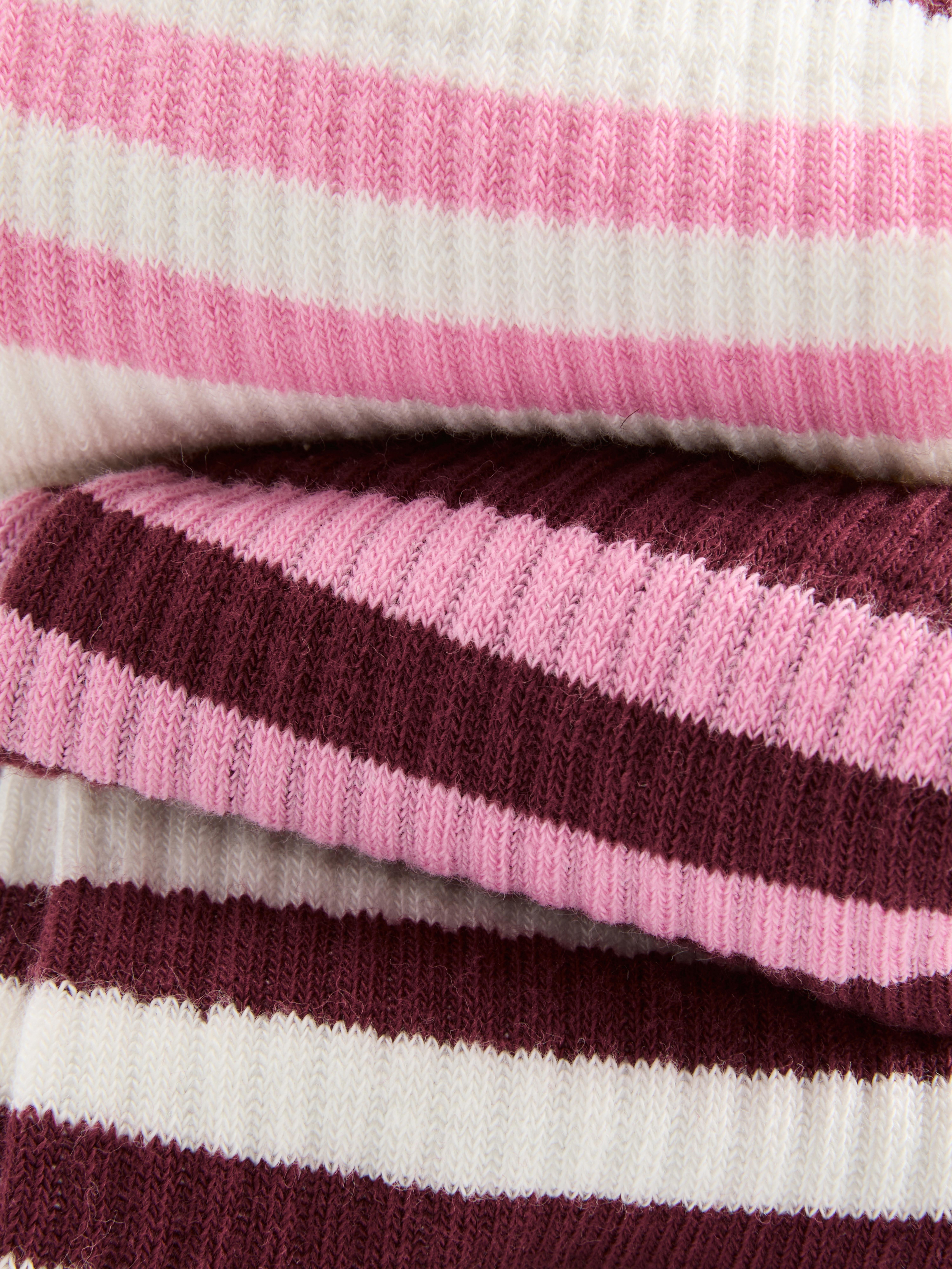 3pk Colorblock Quarter Socks