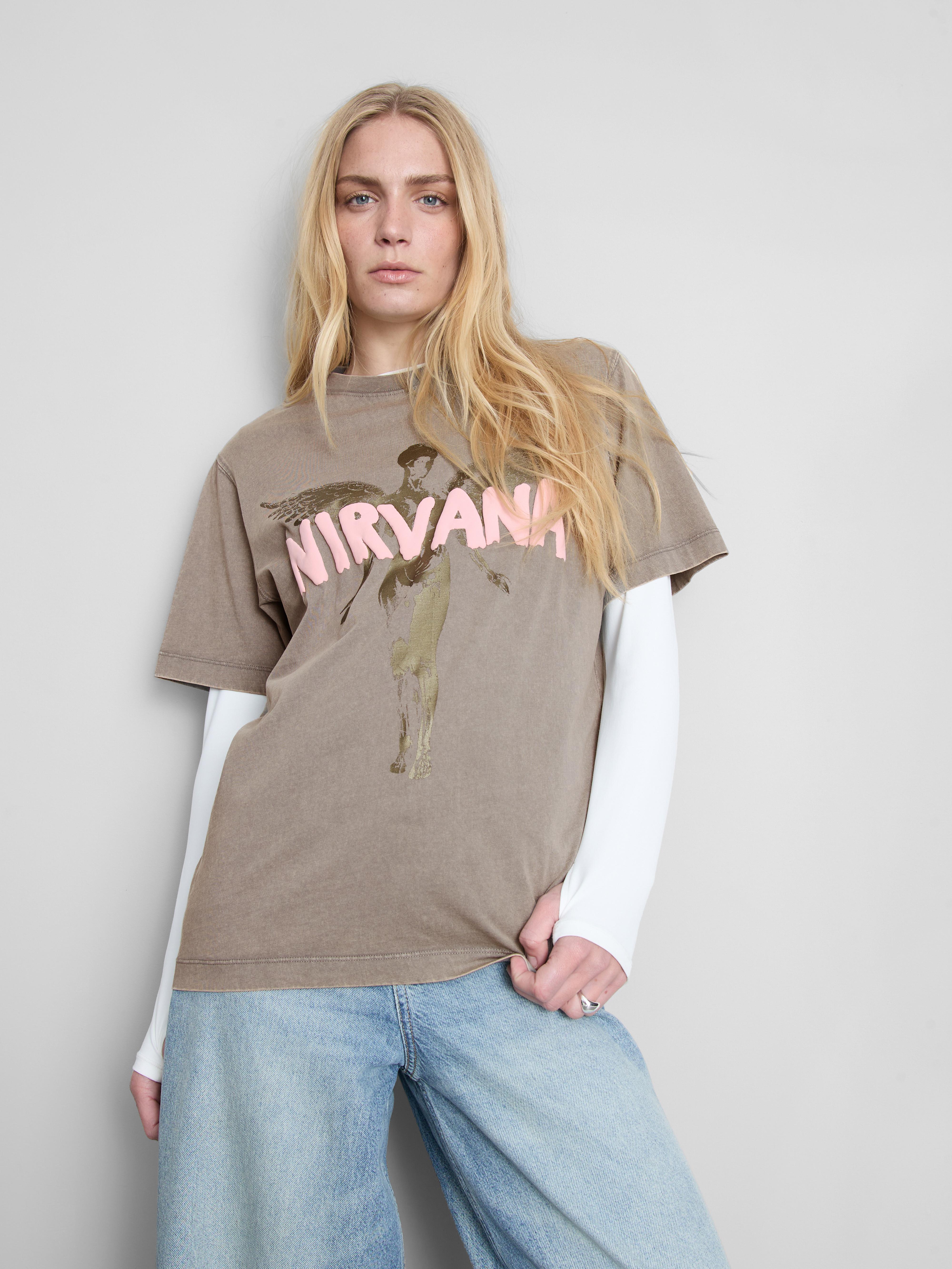 Nirvana Foil Print T-Shirt