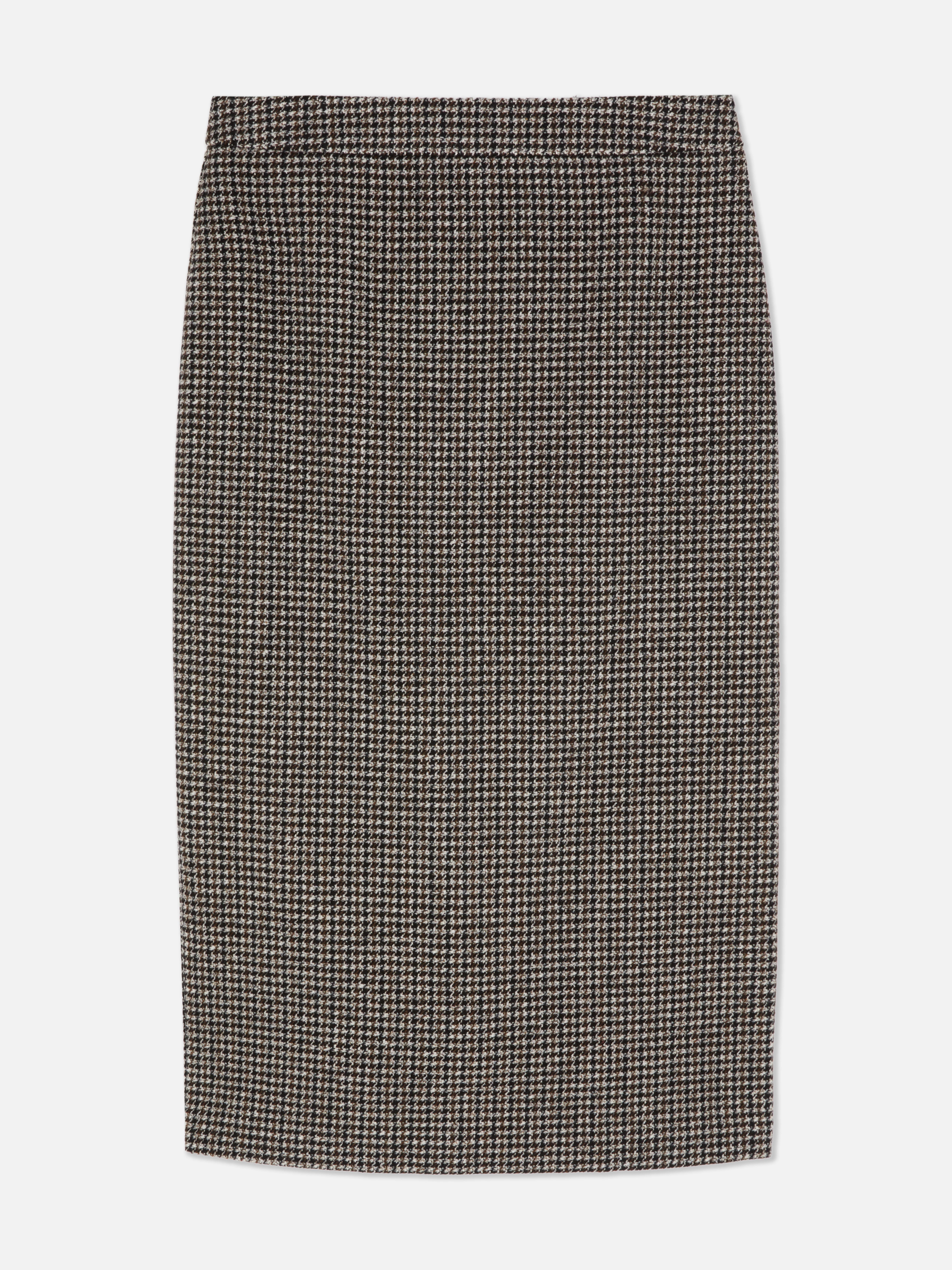 Paula Echevarría Check Pencil Skirt