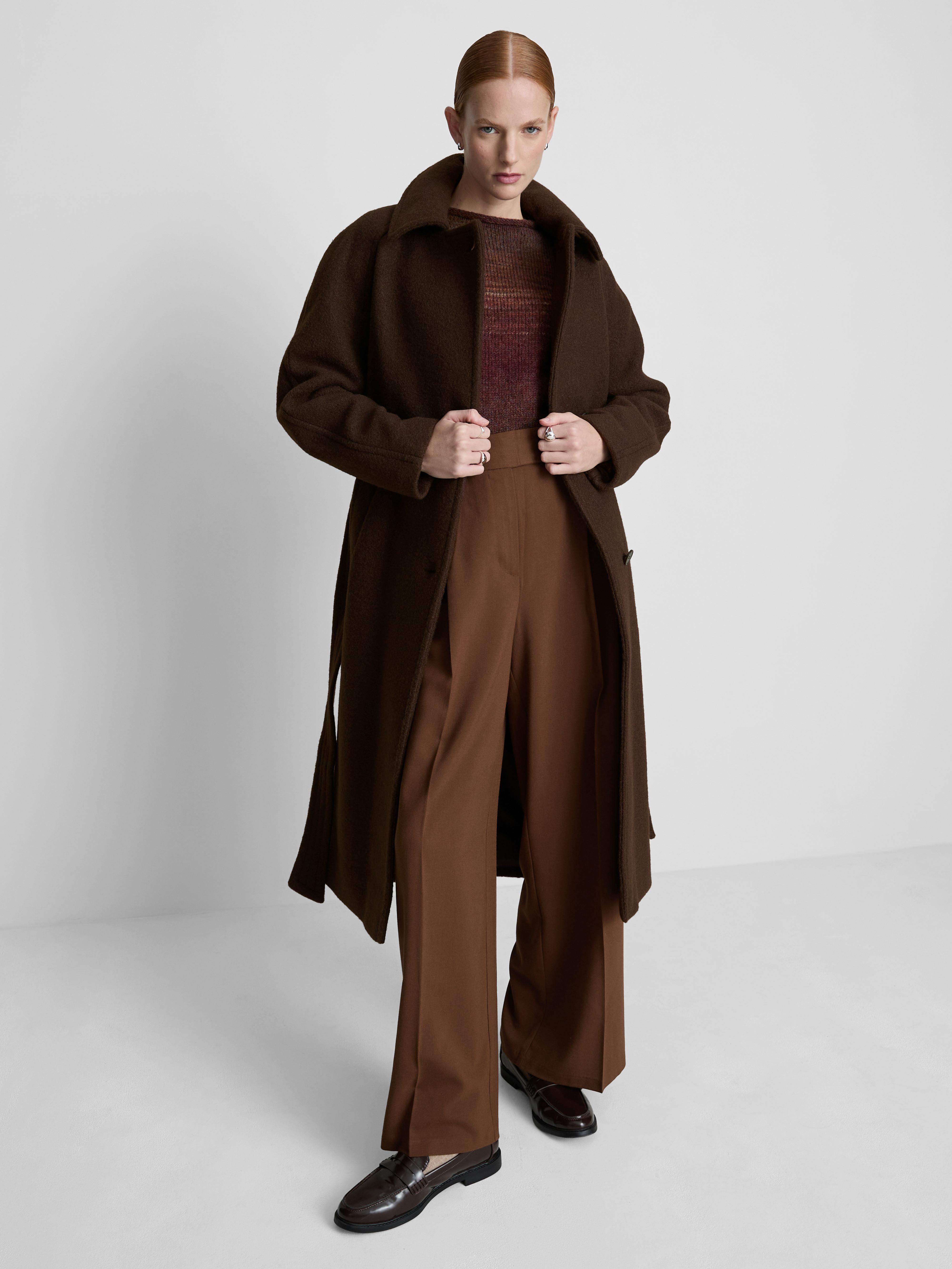 Paula Echevarría Belted Longline Coat