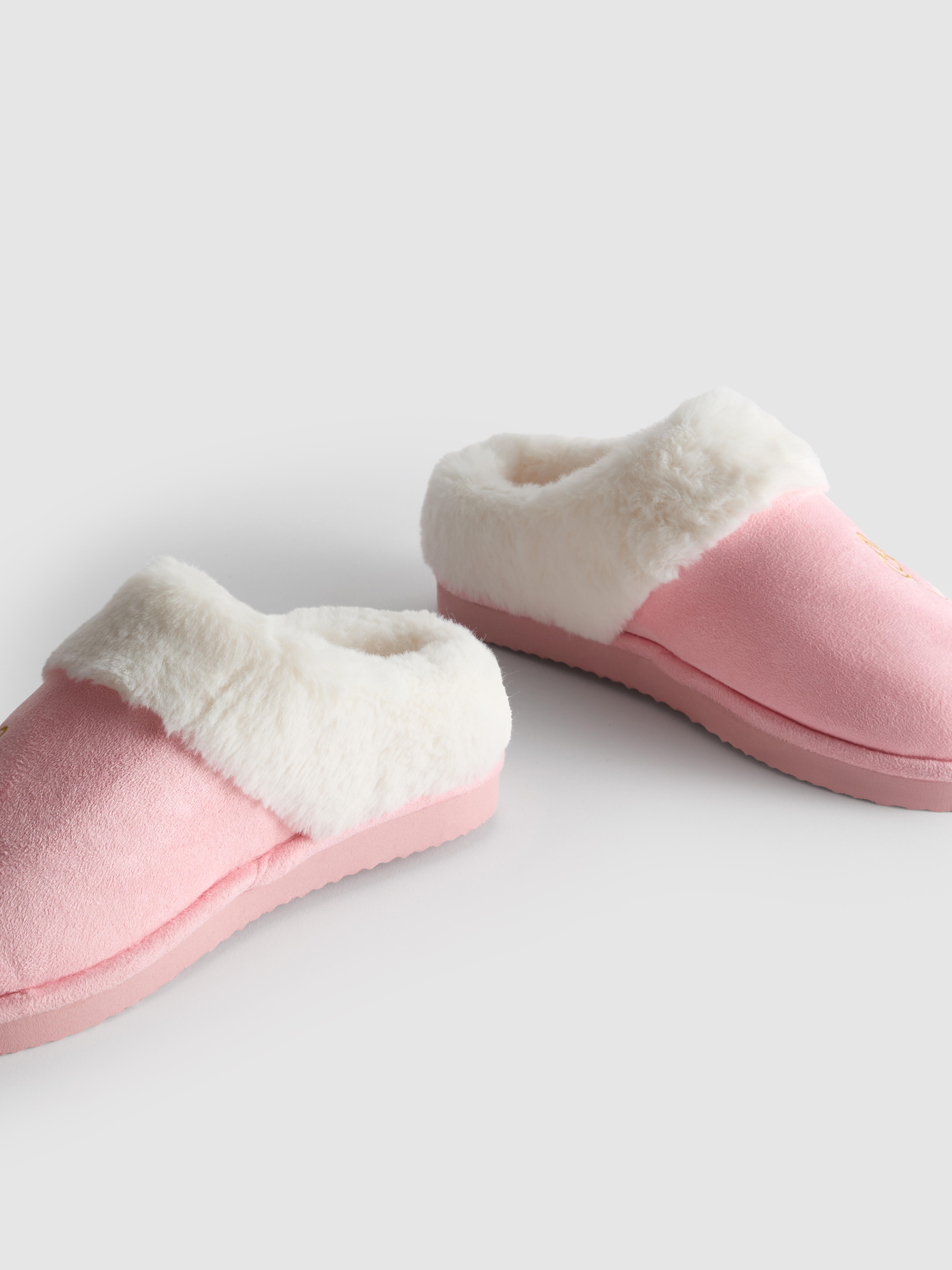 Disney’s Minnie Mouse Faux Suede Mule Slippers