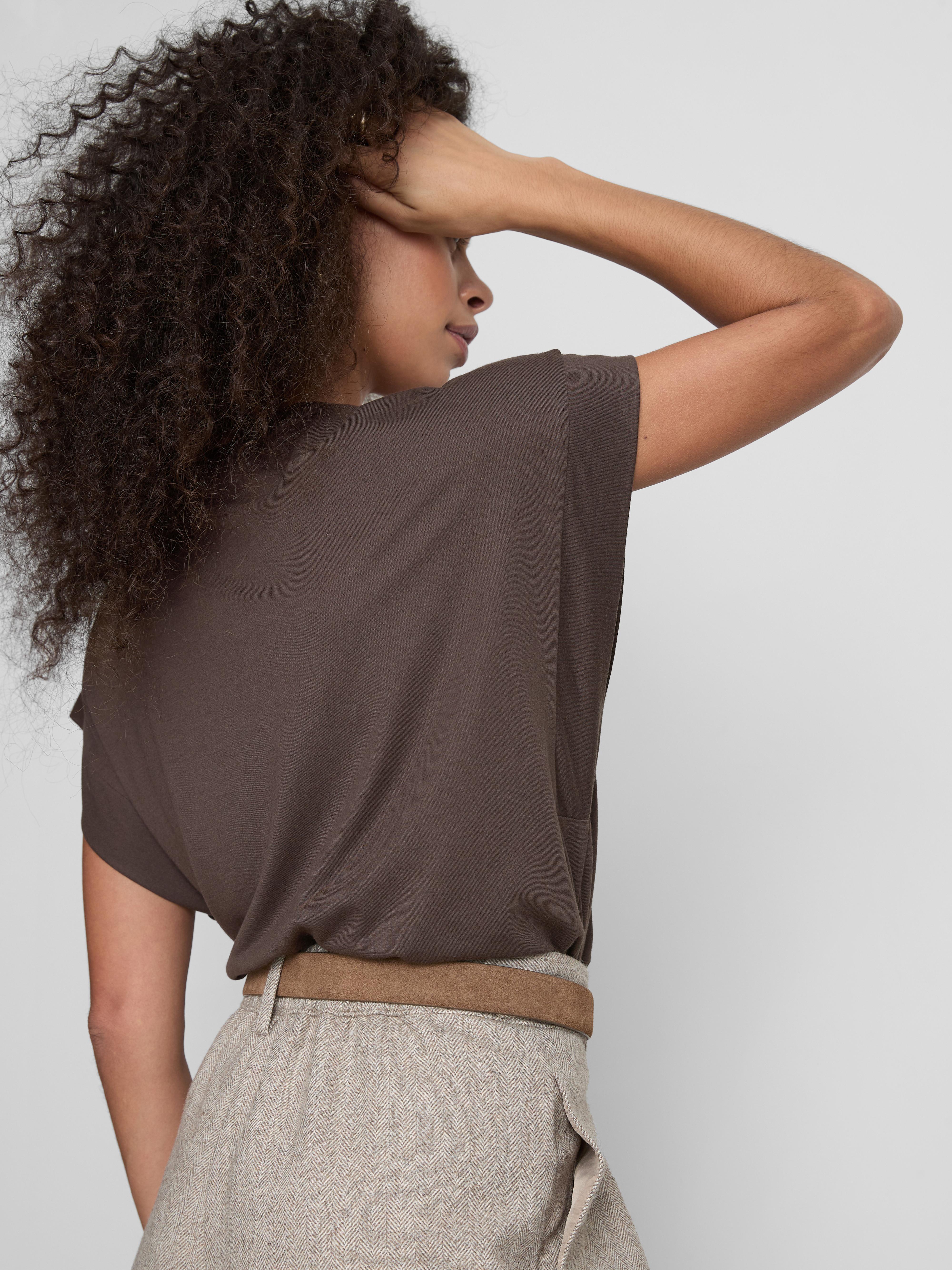 Longline Curved Hem Tee