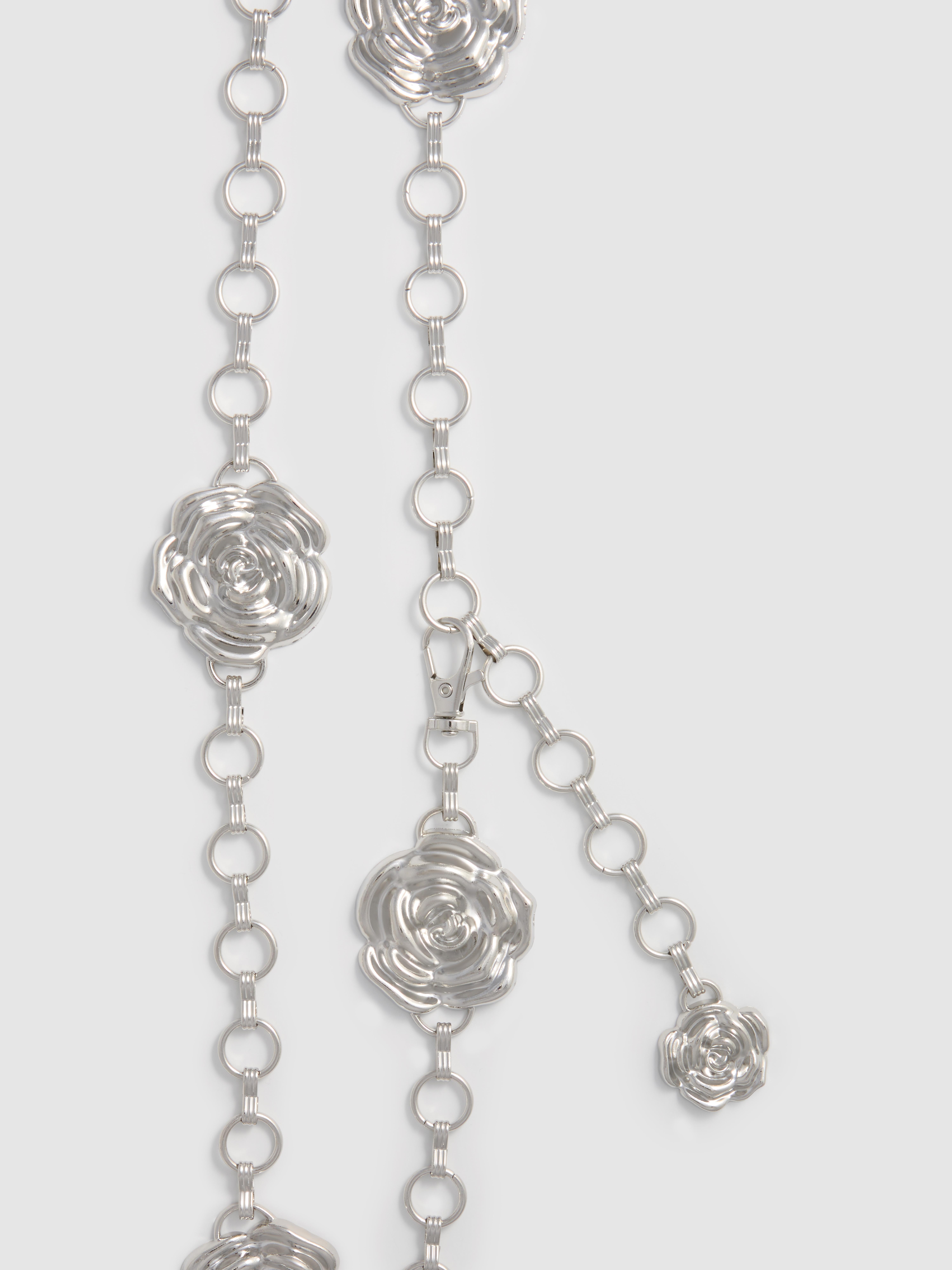 Metal Flower Chain Belt