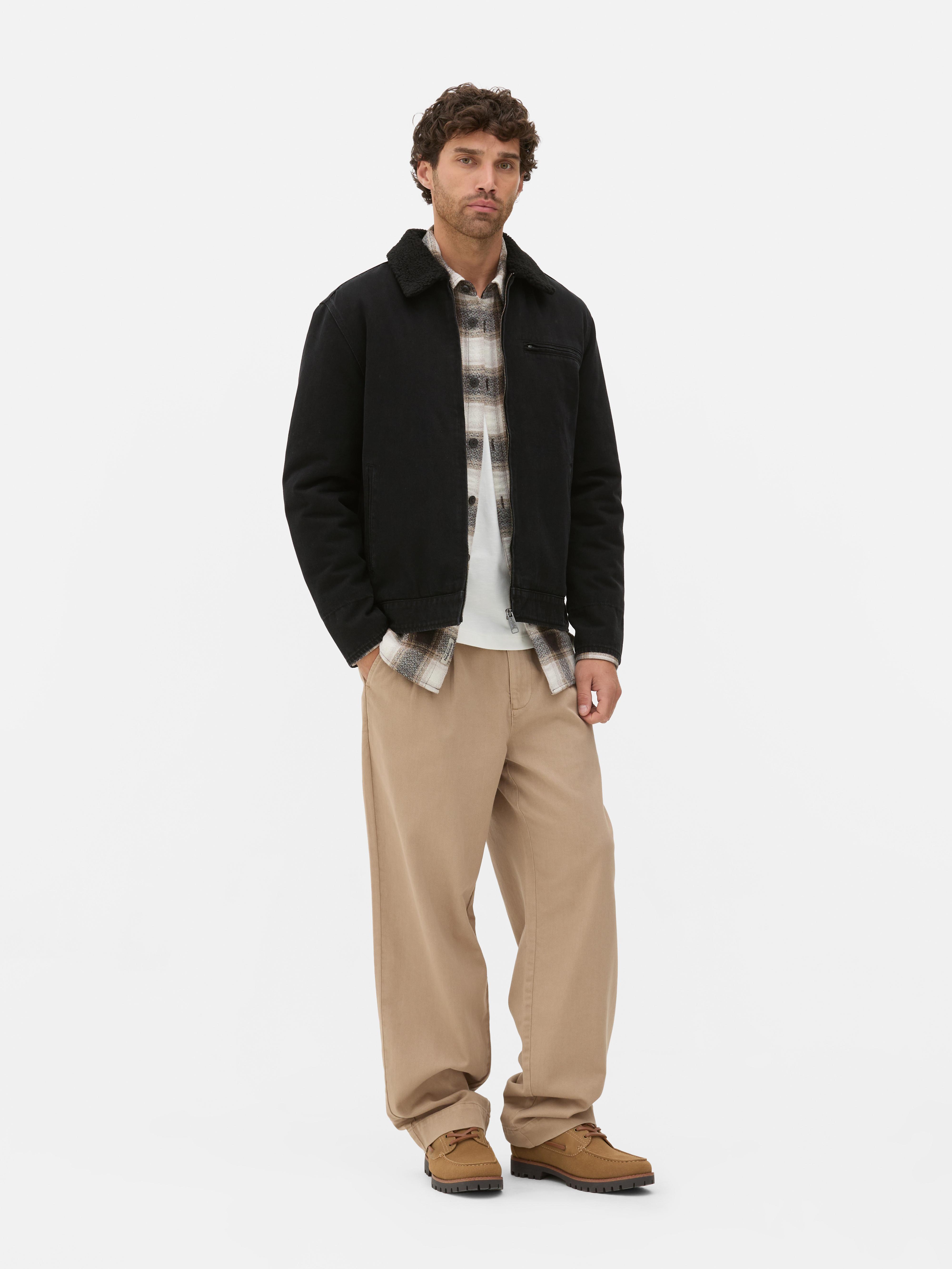 The Stronghold Fleece Collar Canvas Jacket