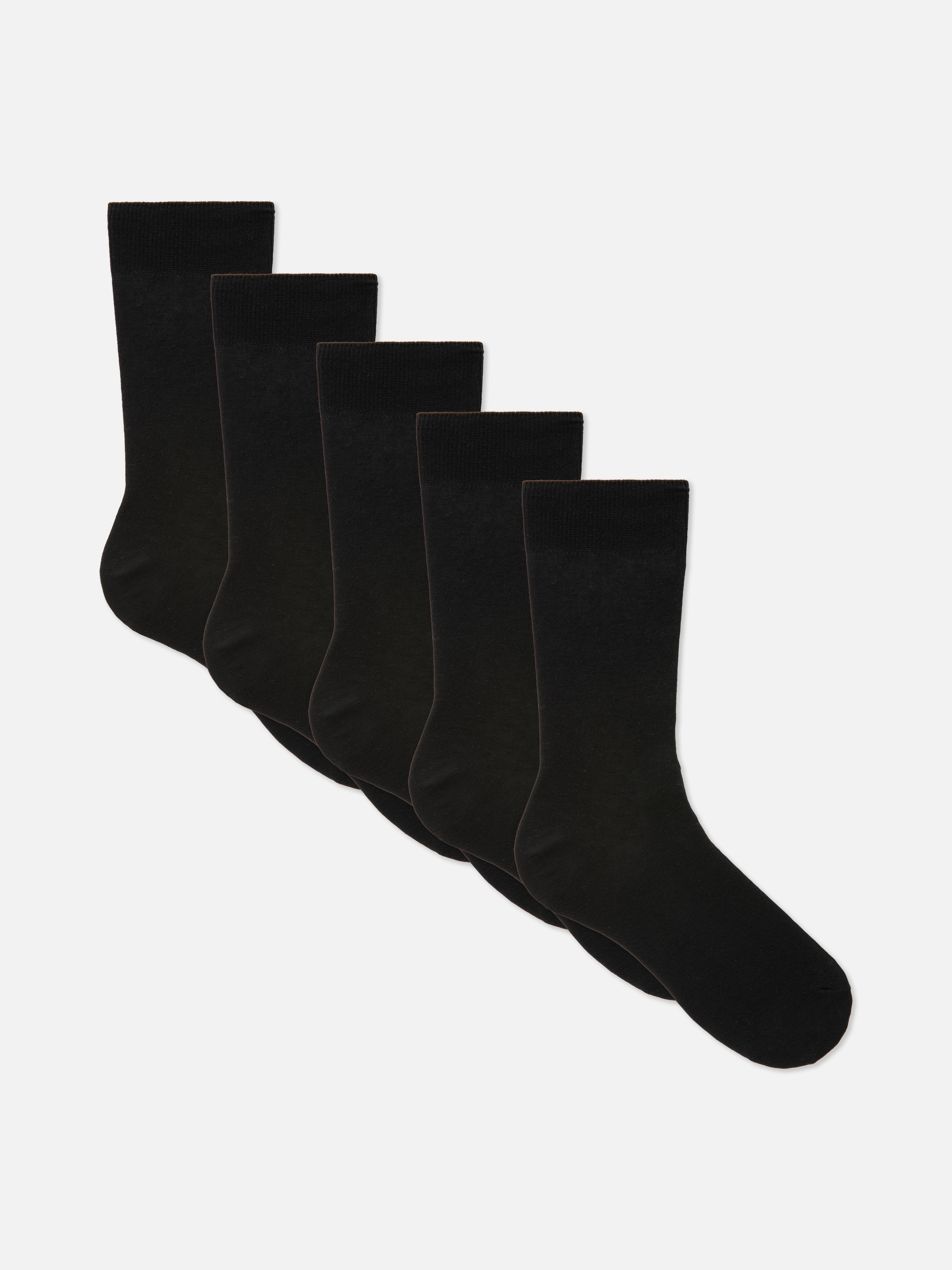 5-Pack Ribbed Ankle Socks