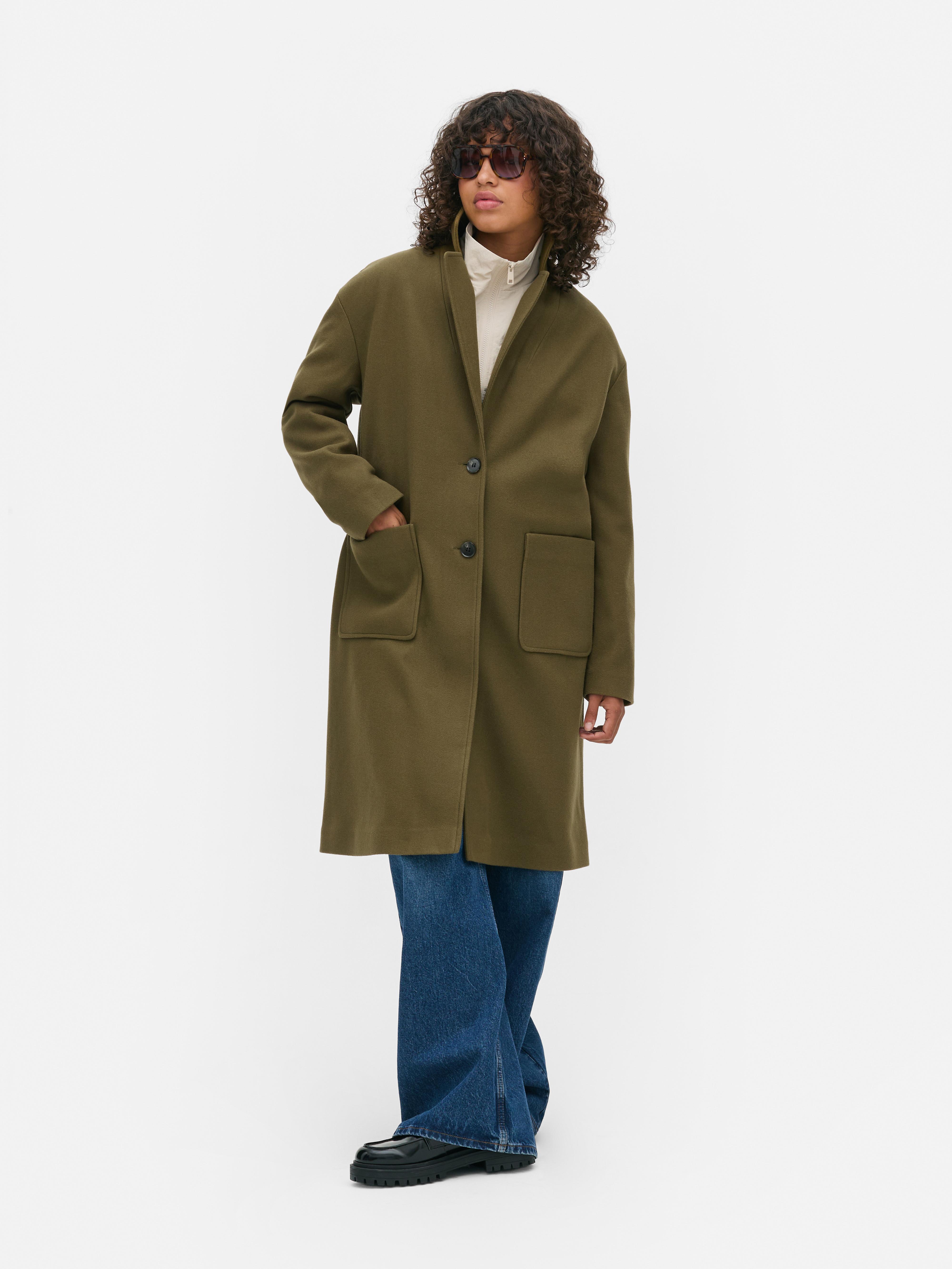 Single Breasted Mid Length Coat