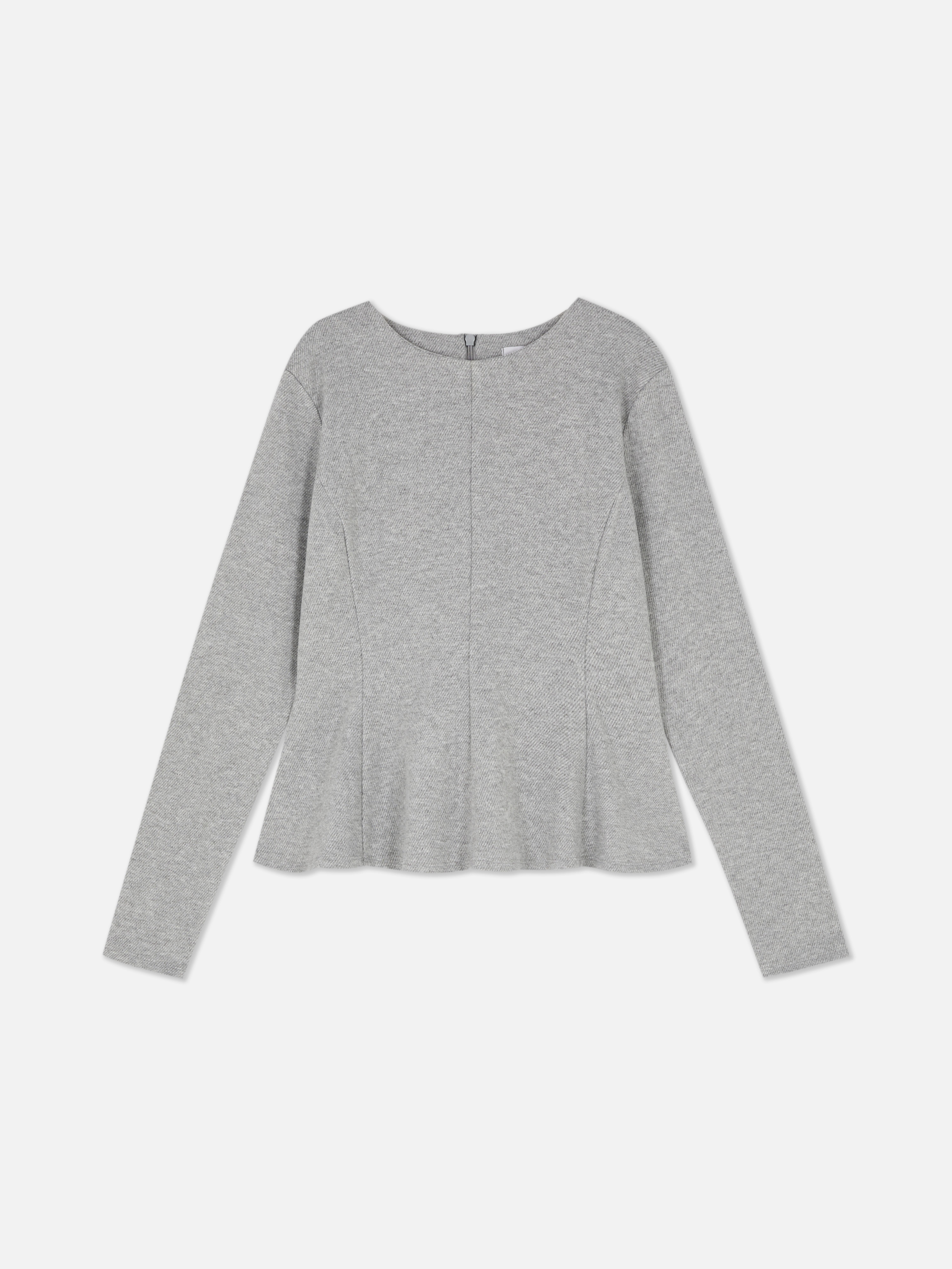 Long Sleeve Peplum Top