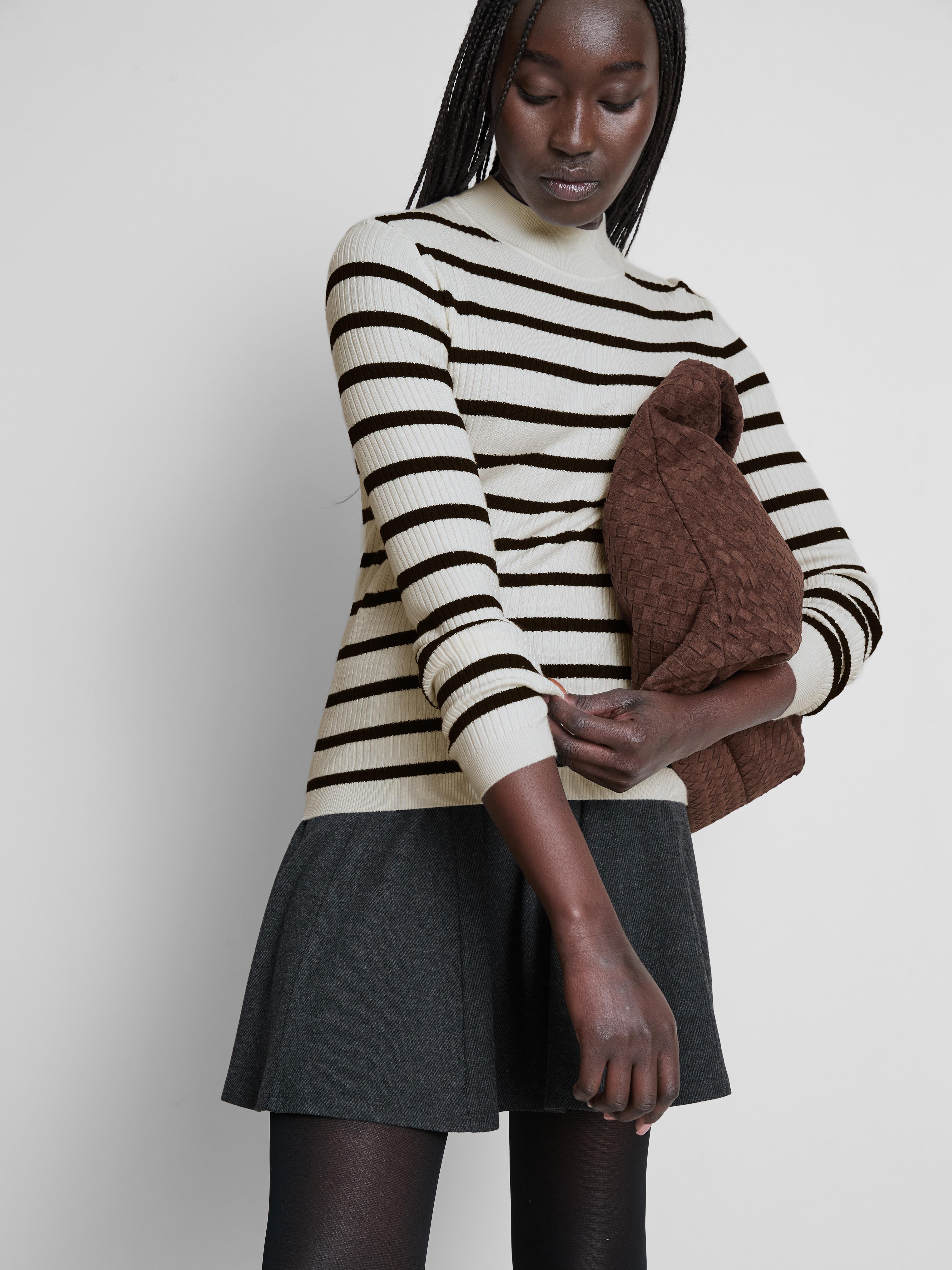 Ribbed Turtleneck Sweater