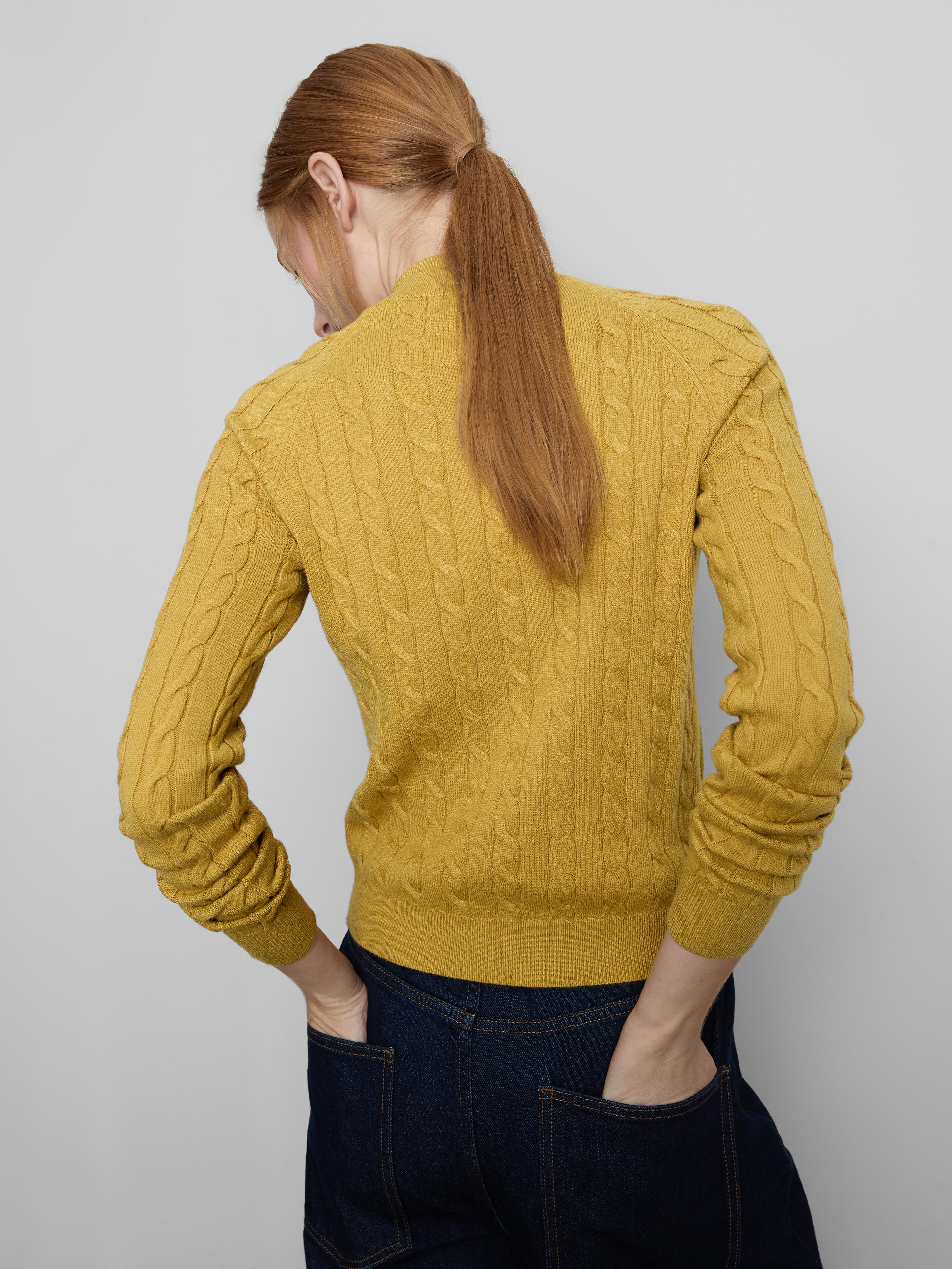 Turtle Neck Cable Sweater