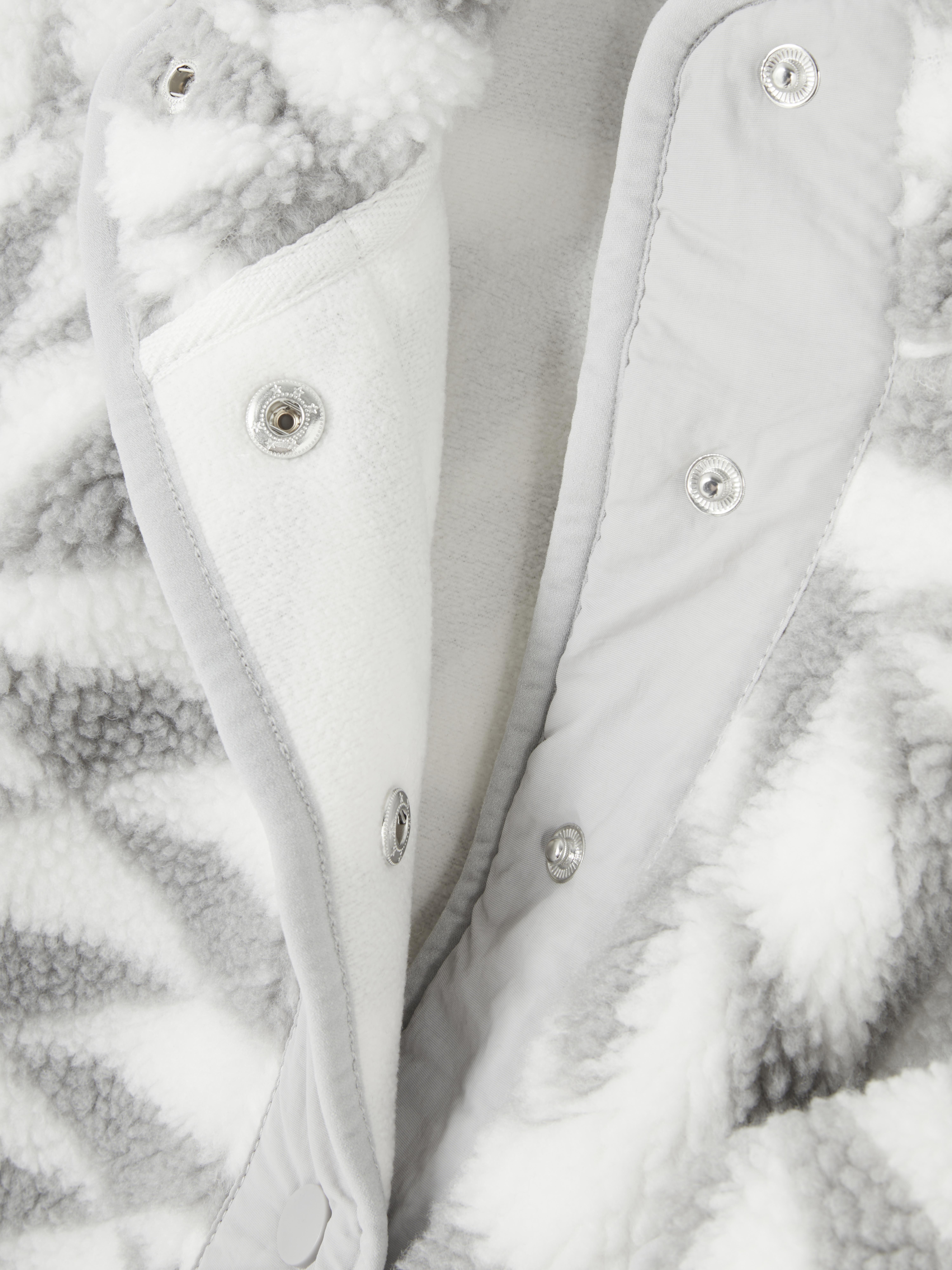 Printed Snap Button Borg Fleece