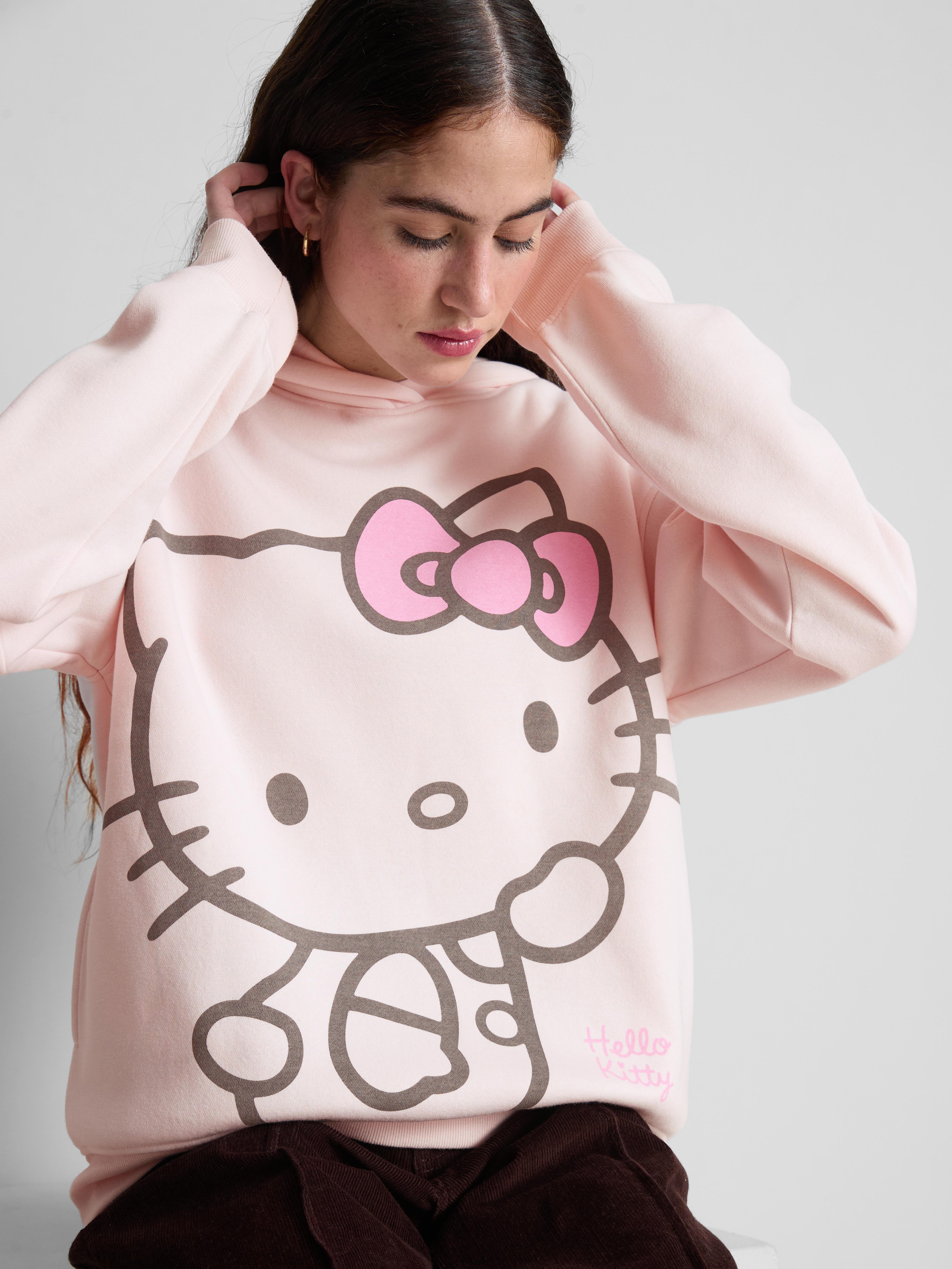 Hello Kitty Cotton-Blend Graphic Hoodie