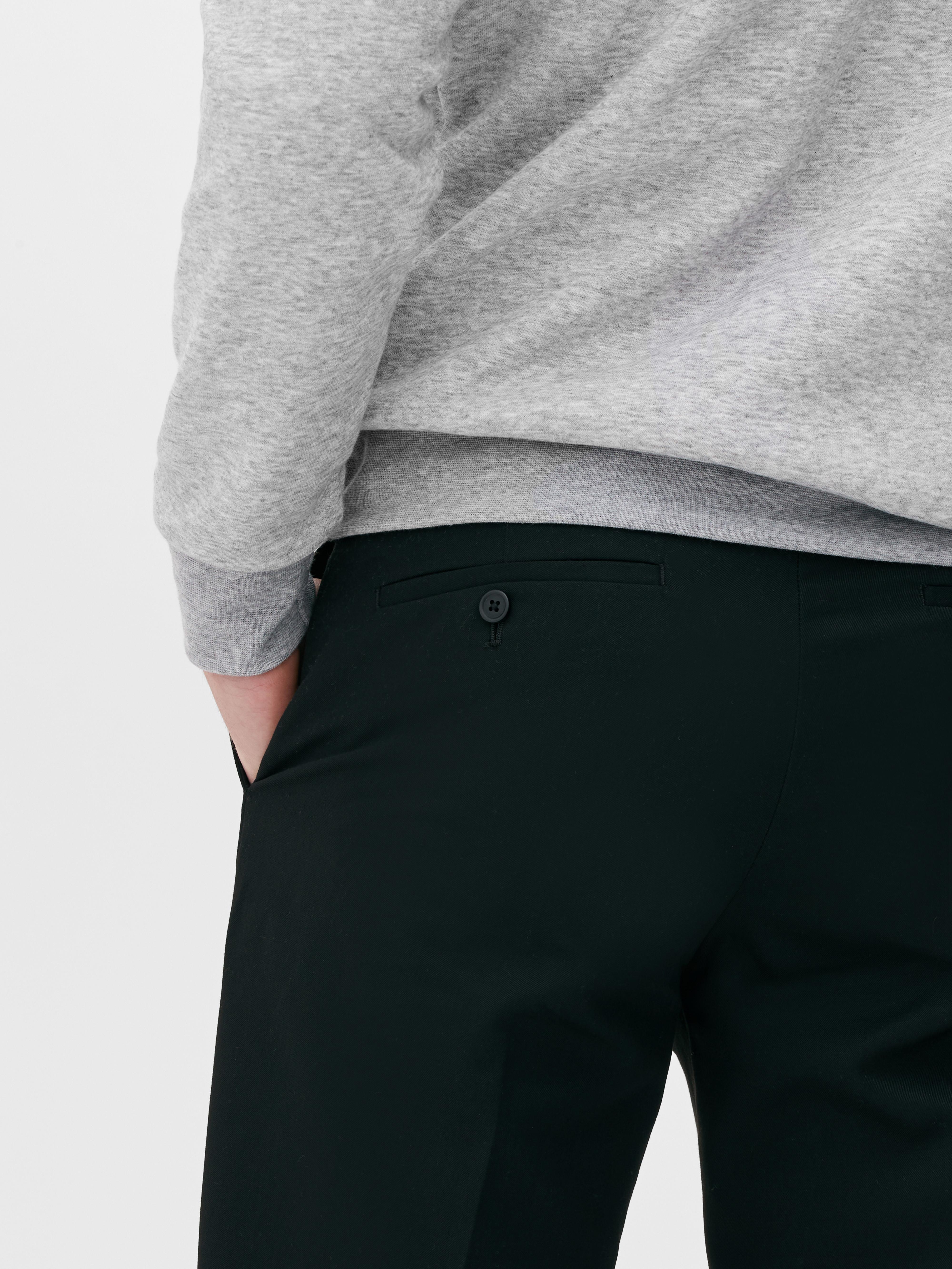Straight Leg Twill Pants