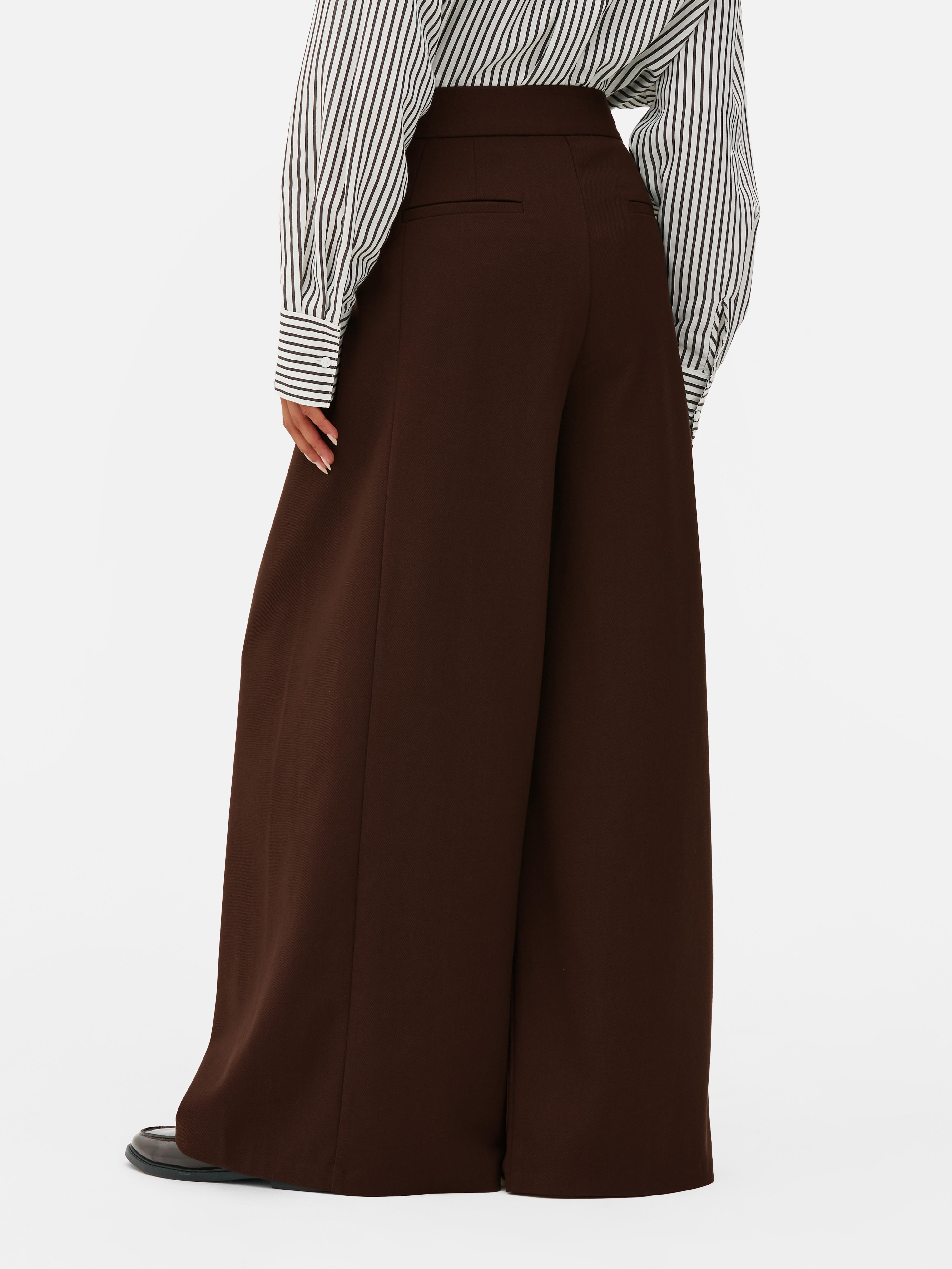 The Edit Twill Wide Leg Pants