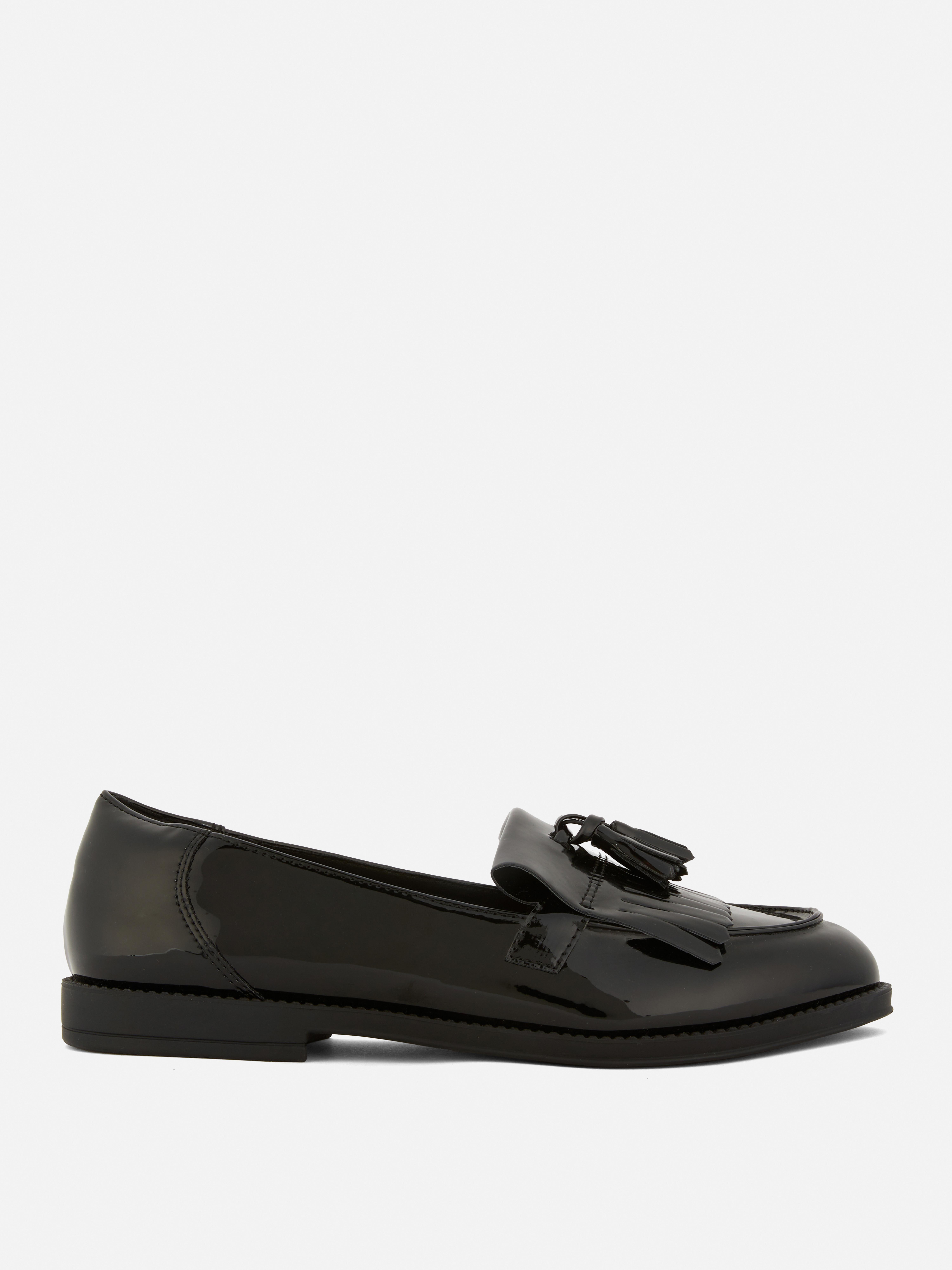 Wide Fit Patent Loafers