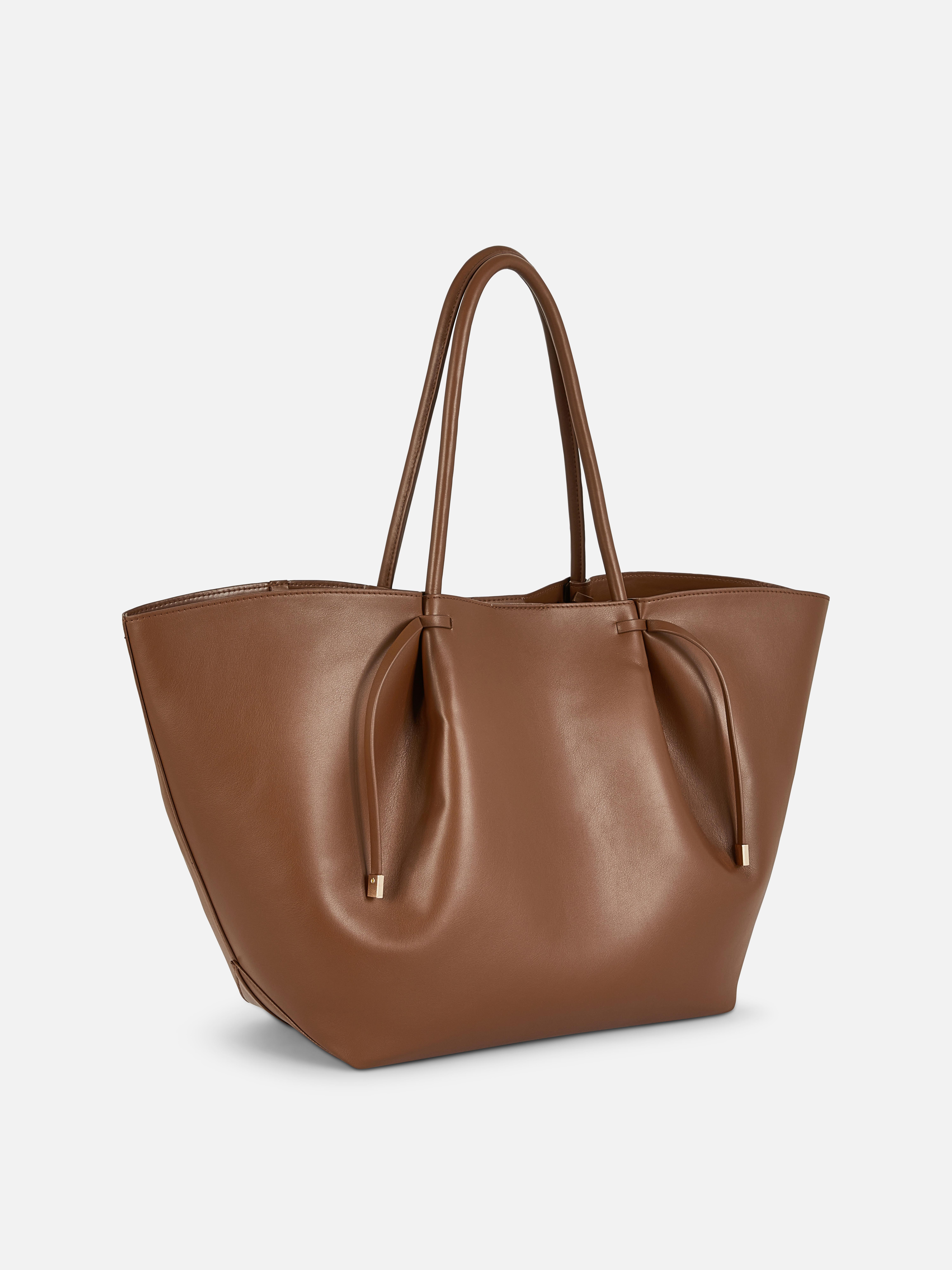 The Edit Faux Leather Shopper Bag