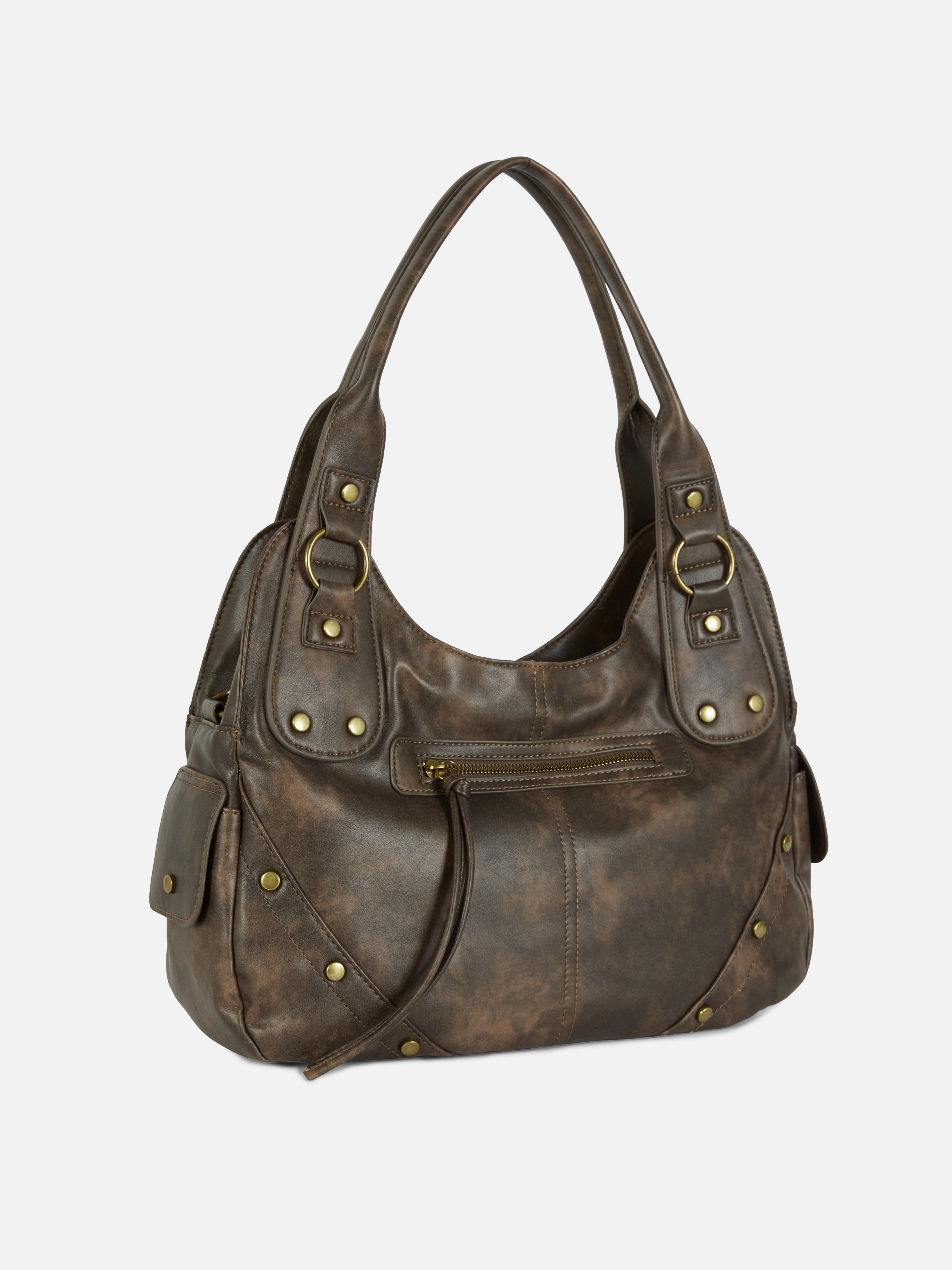 Distressed Slouchy Tote Bag