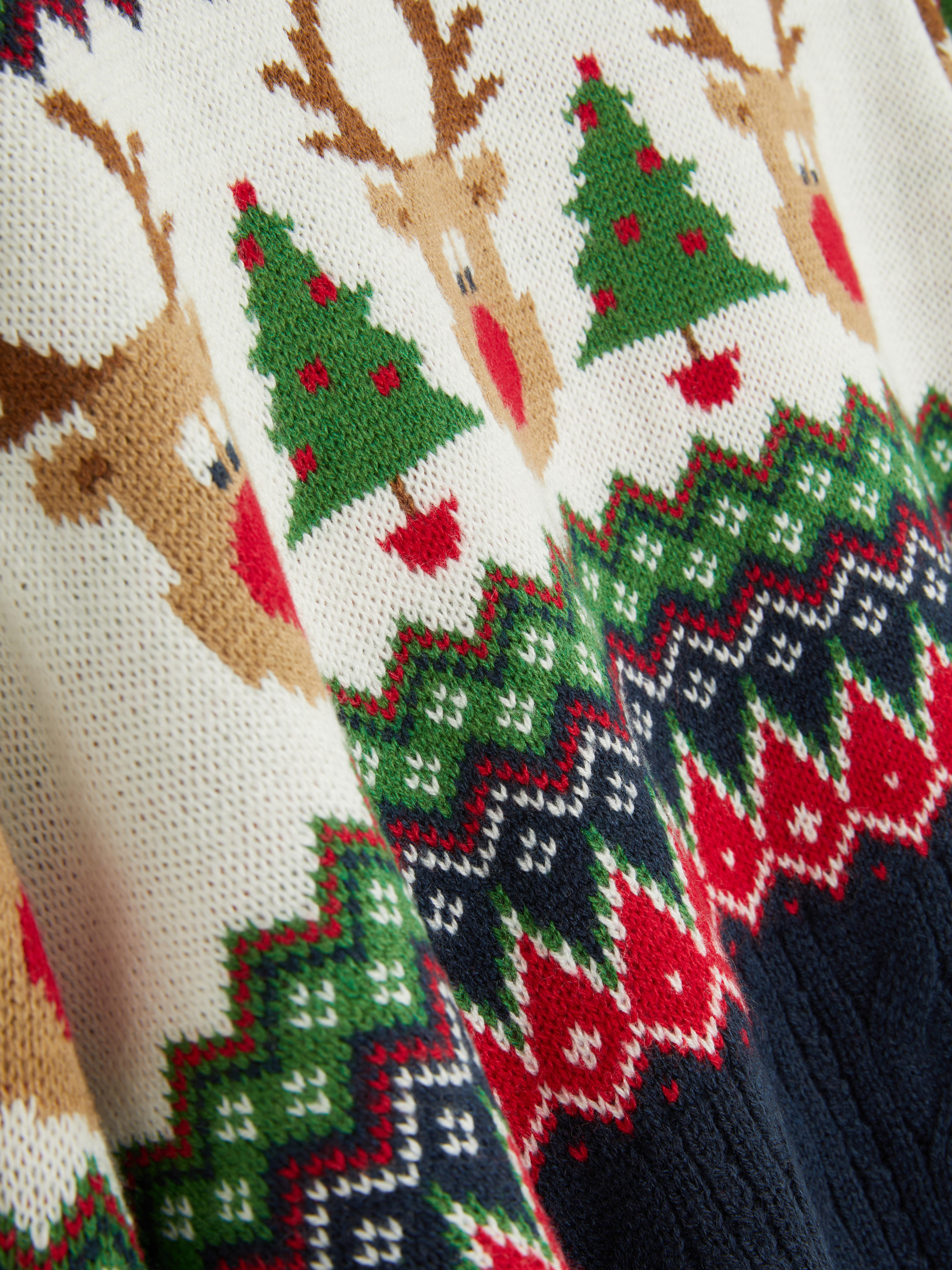 Reindeer Fair Isle Christmas Sweater