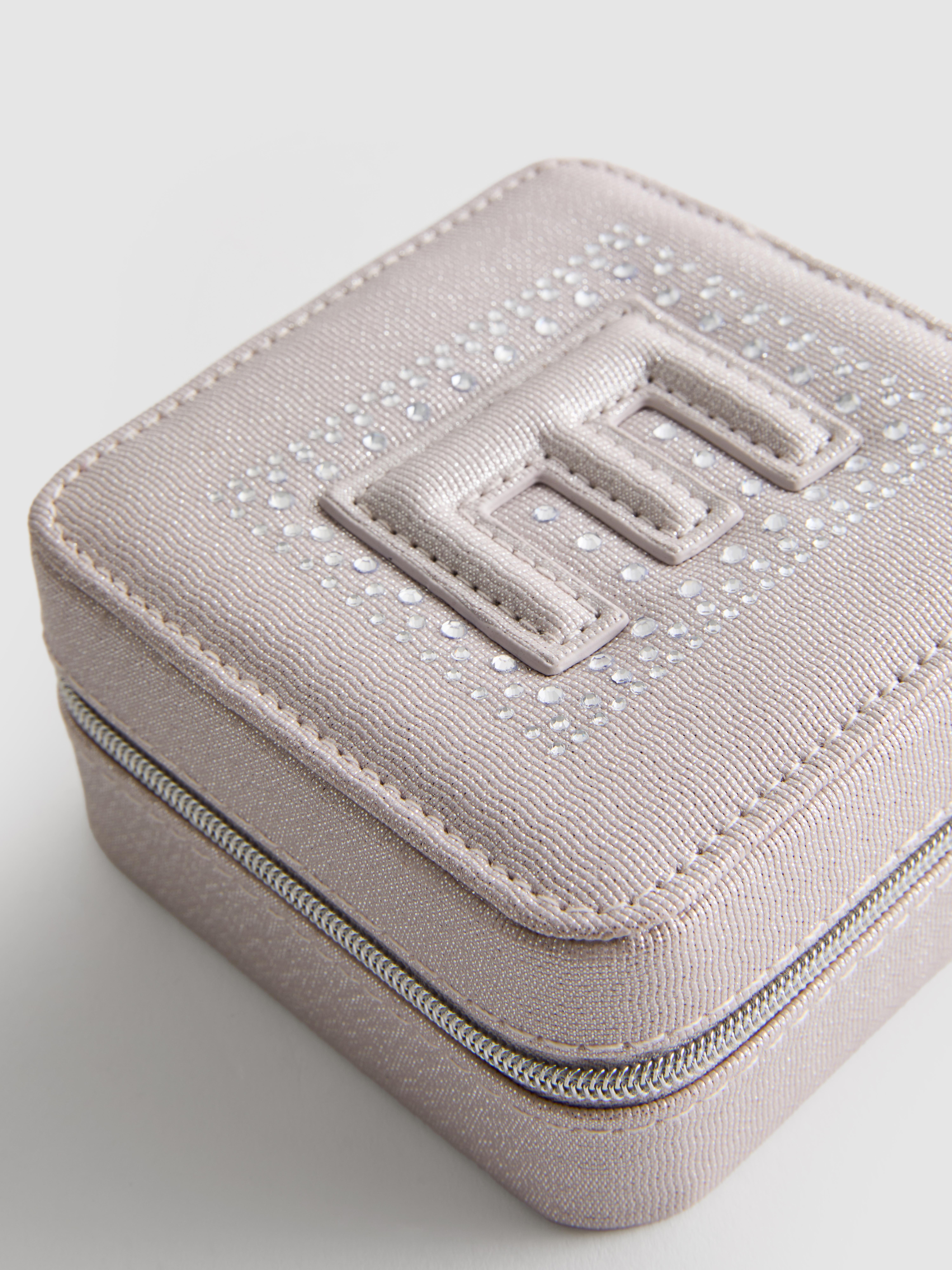 Faux Leather Initial Jewelry Box