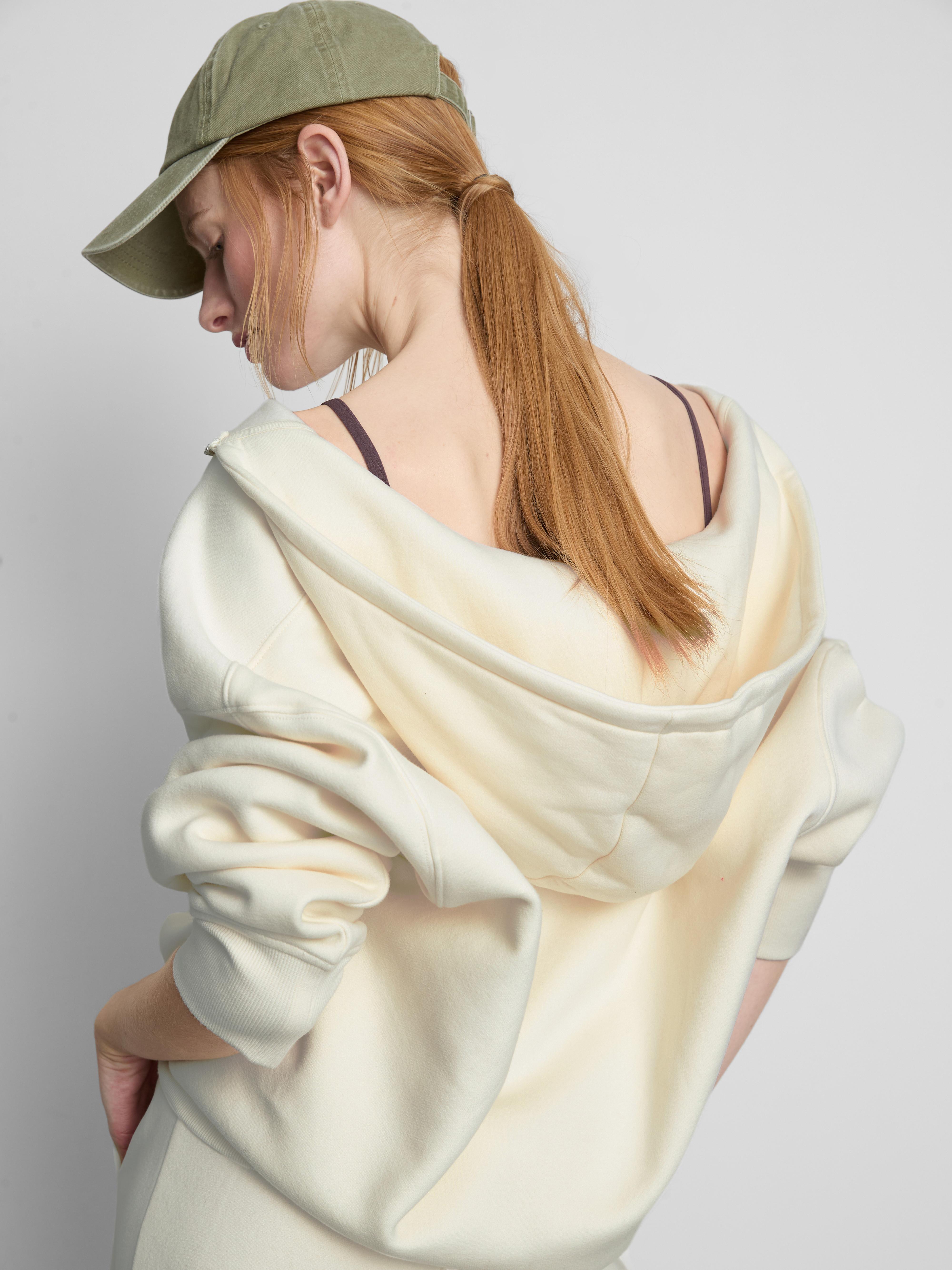 Cotton Rich Zip Through Hoodie