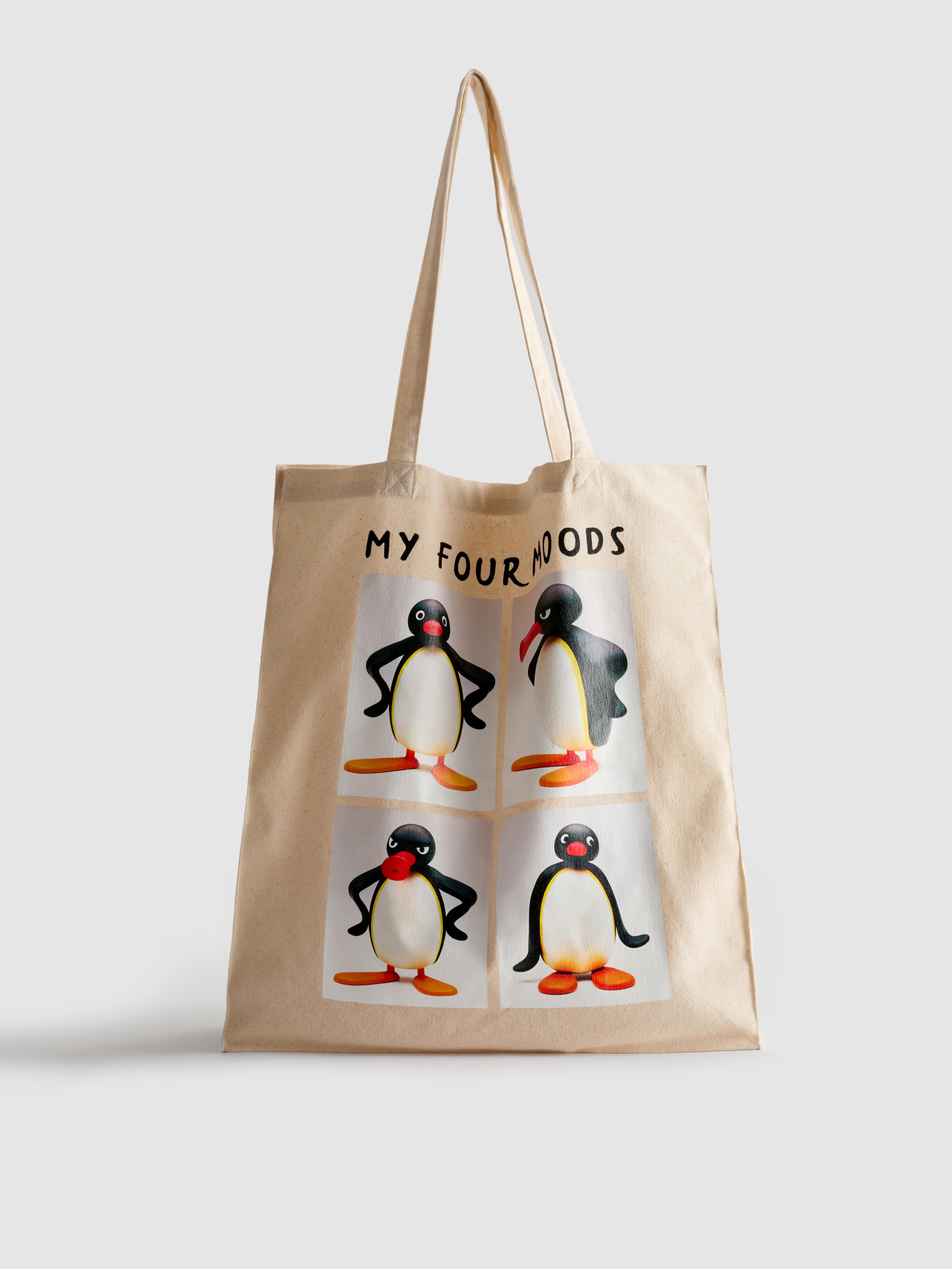Pingu Four Moods Canvas Bag