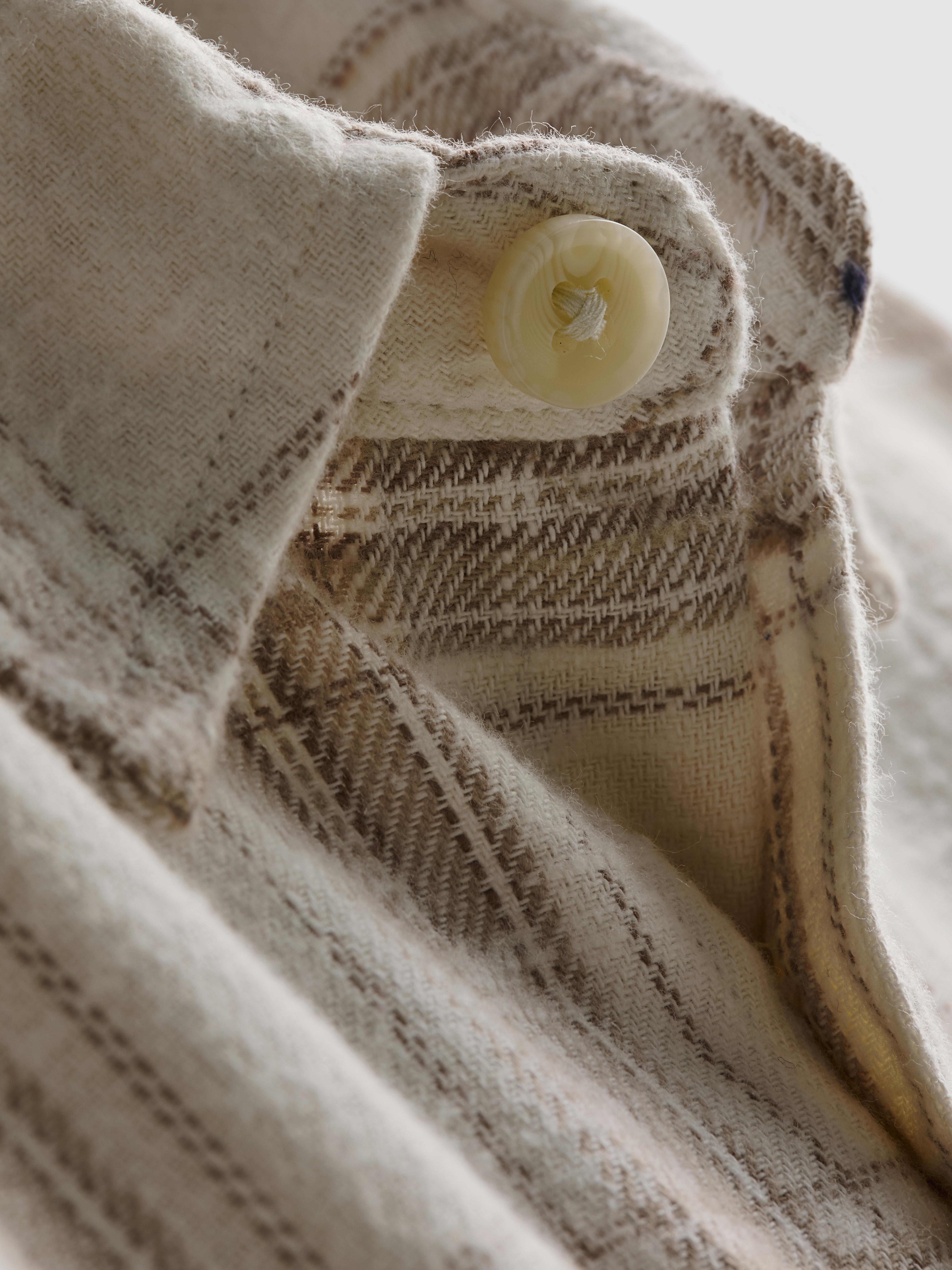 Textured Check Long Sleeved Shirt