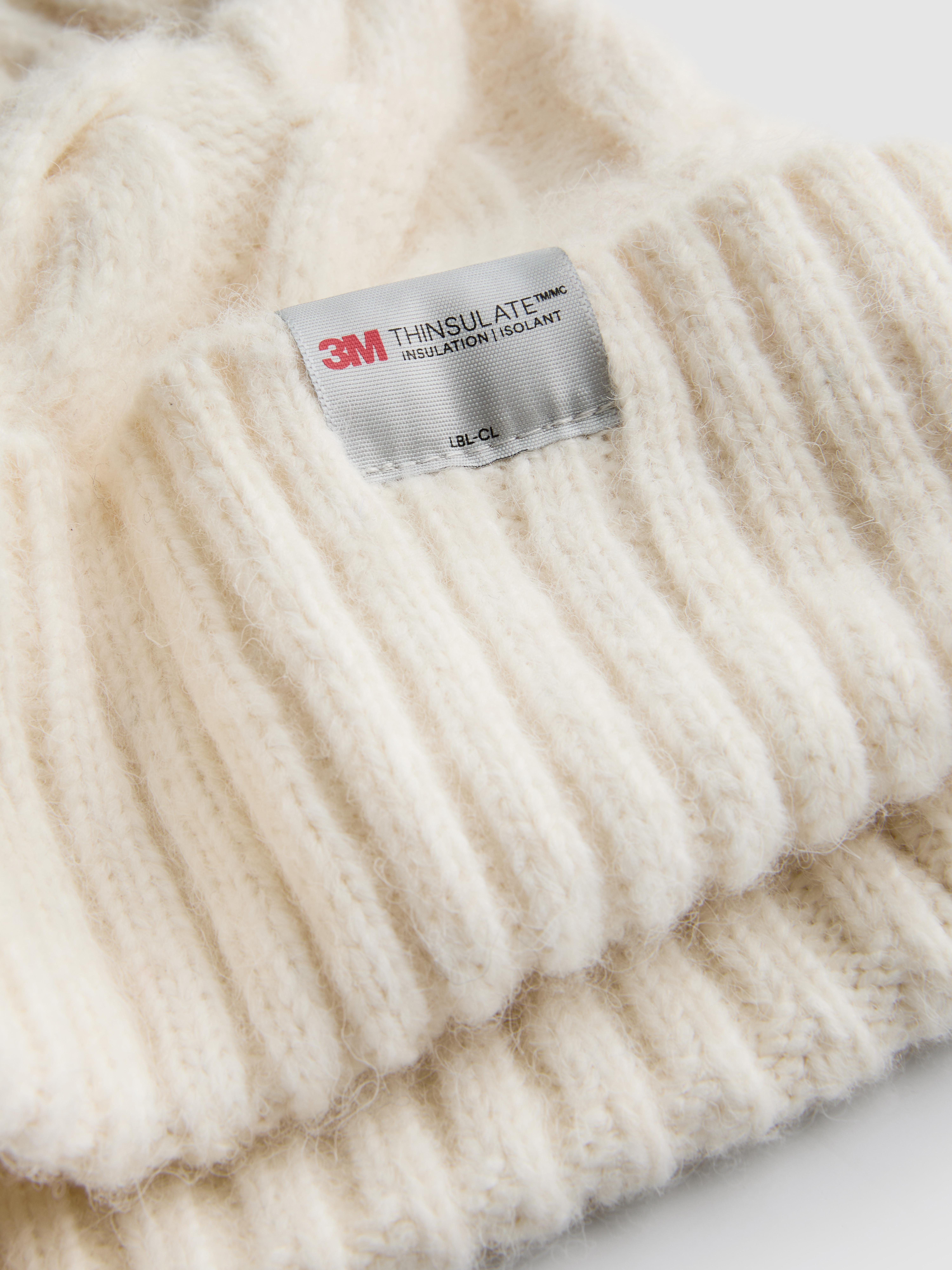 Thermal Cable Knit Beanie Hat