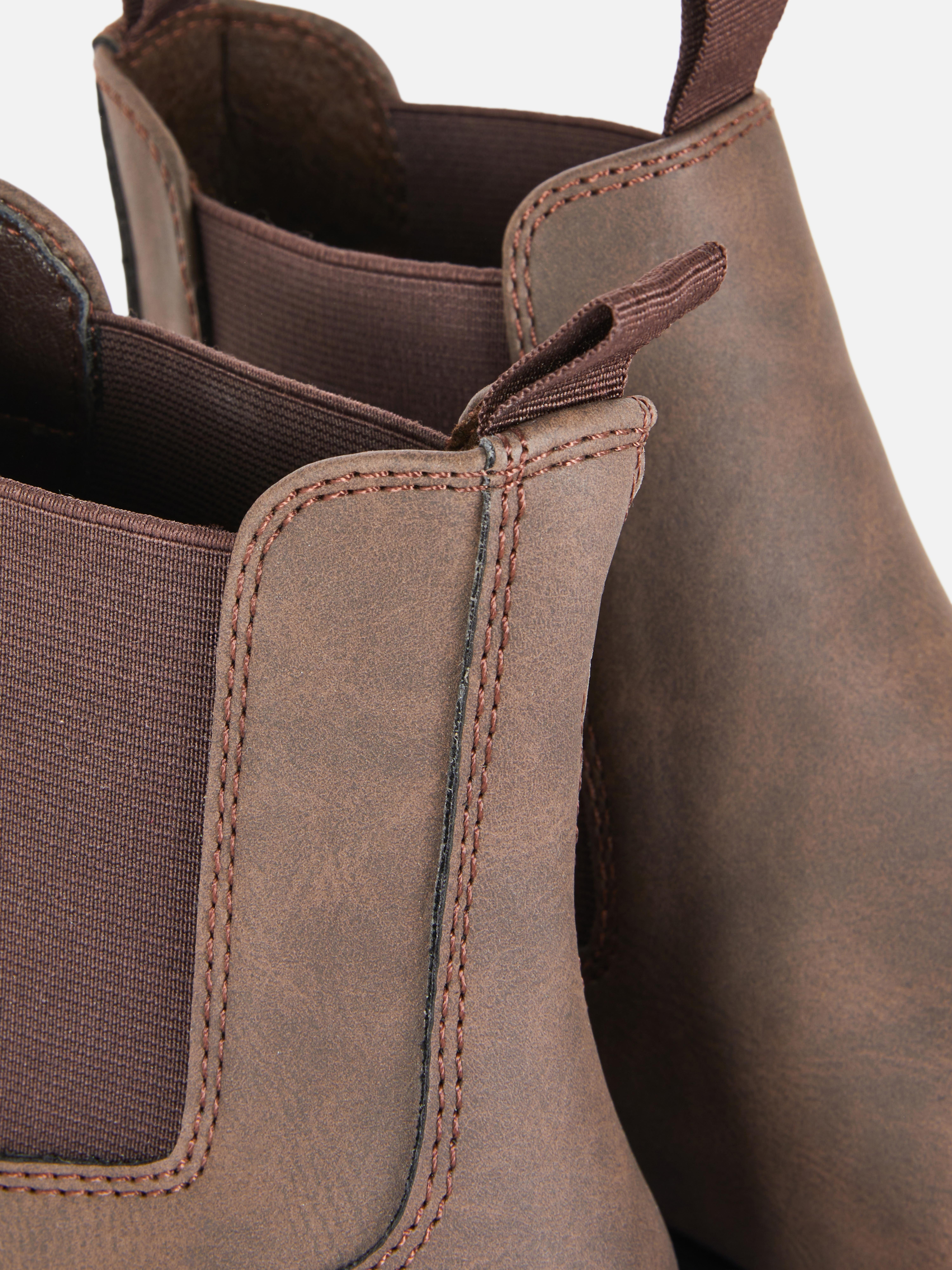 Faux Suede Chelsea Boot