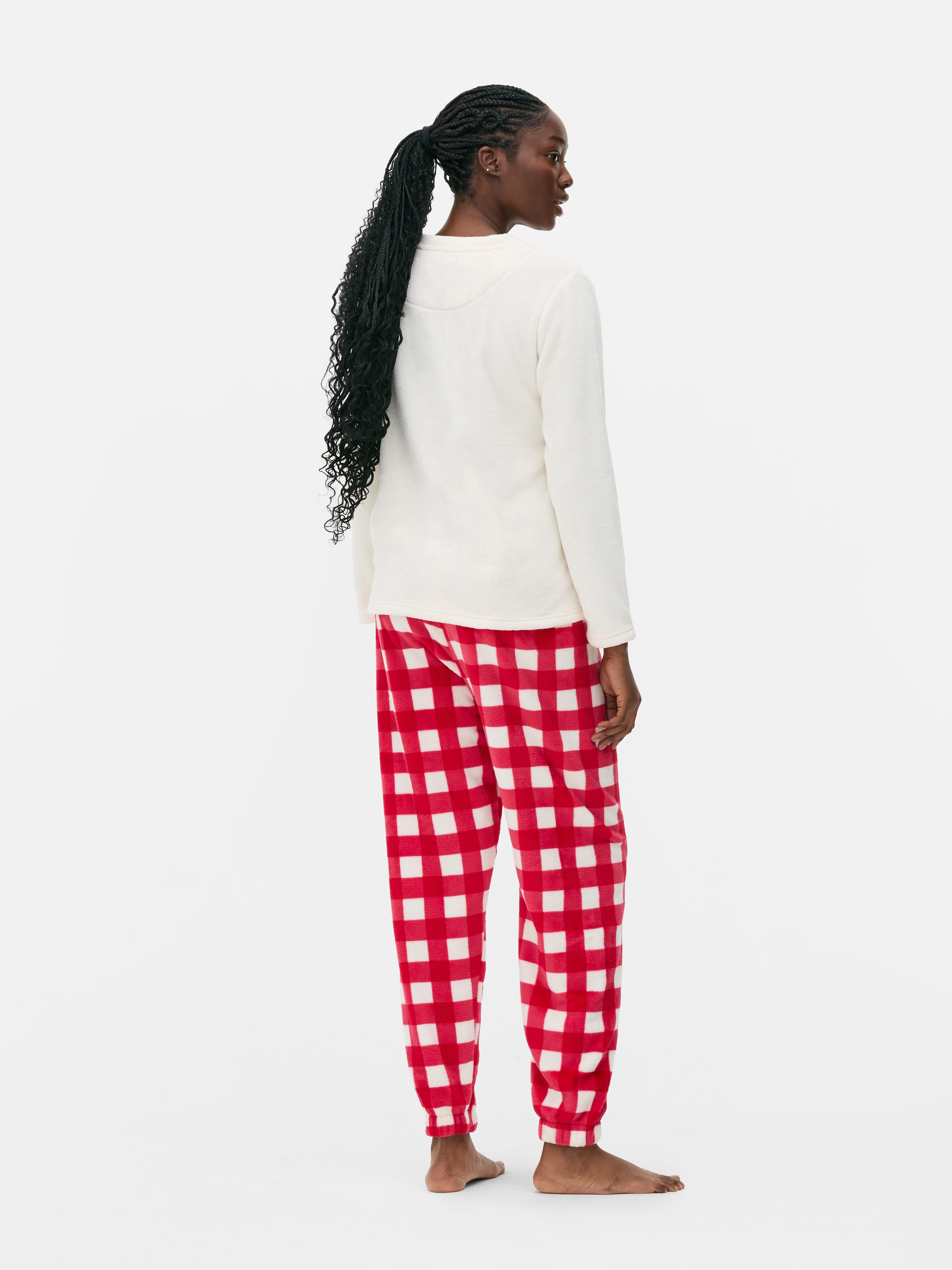 Fleece Bow Pajama Set