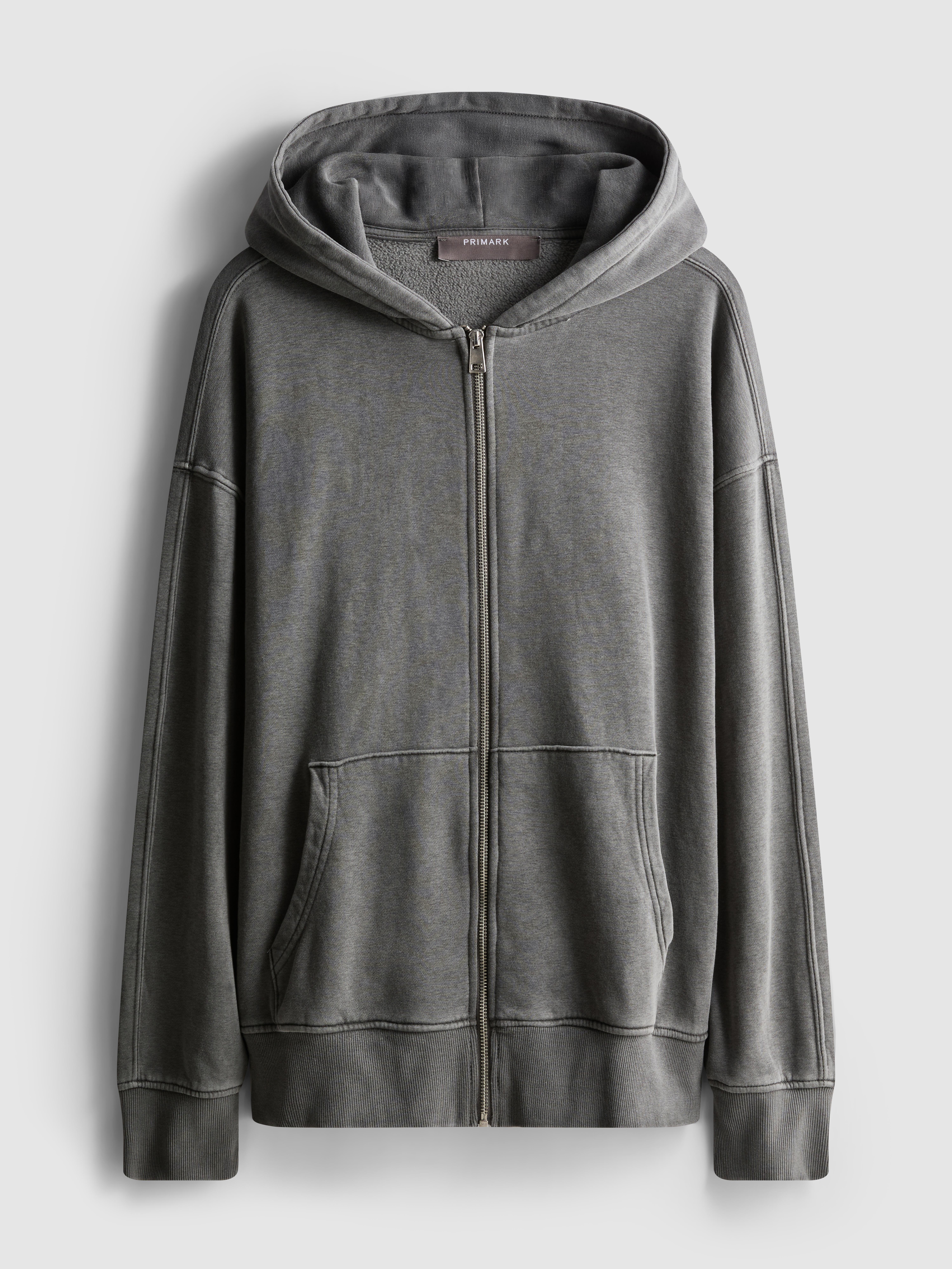 Cotton Rich Zip Through Hoodie