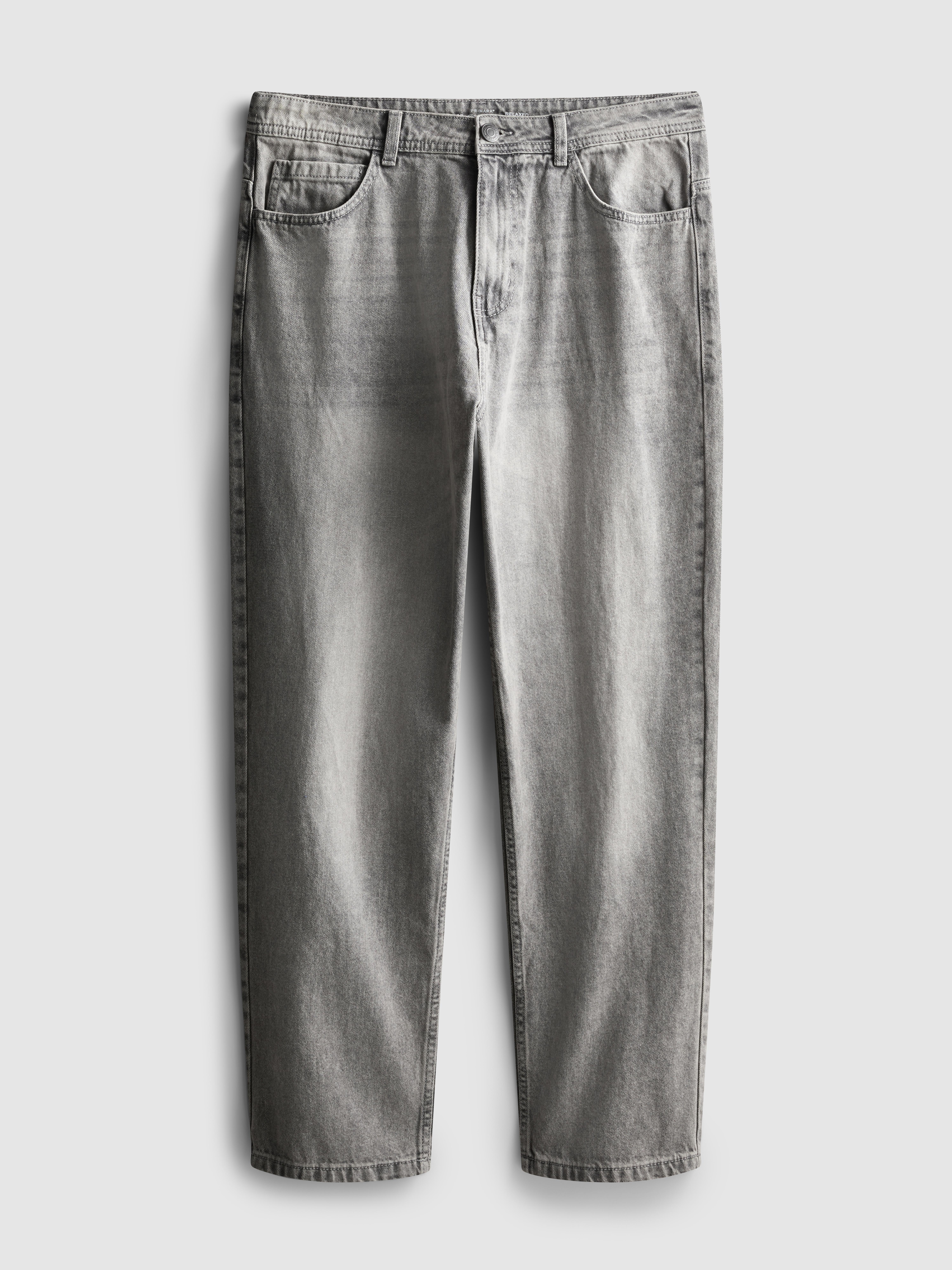 Mid-Rise Relaxed Straight Leg Jeans