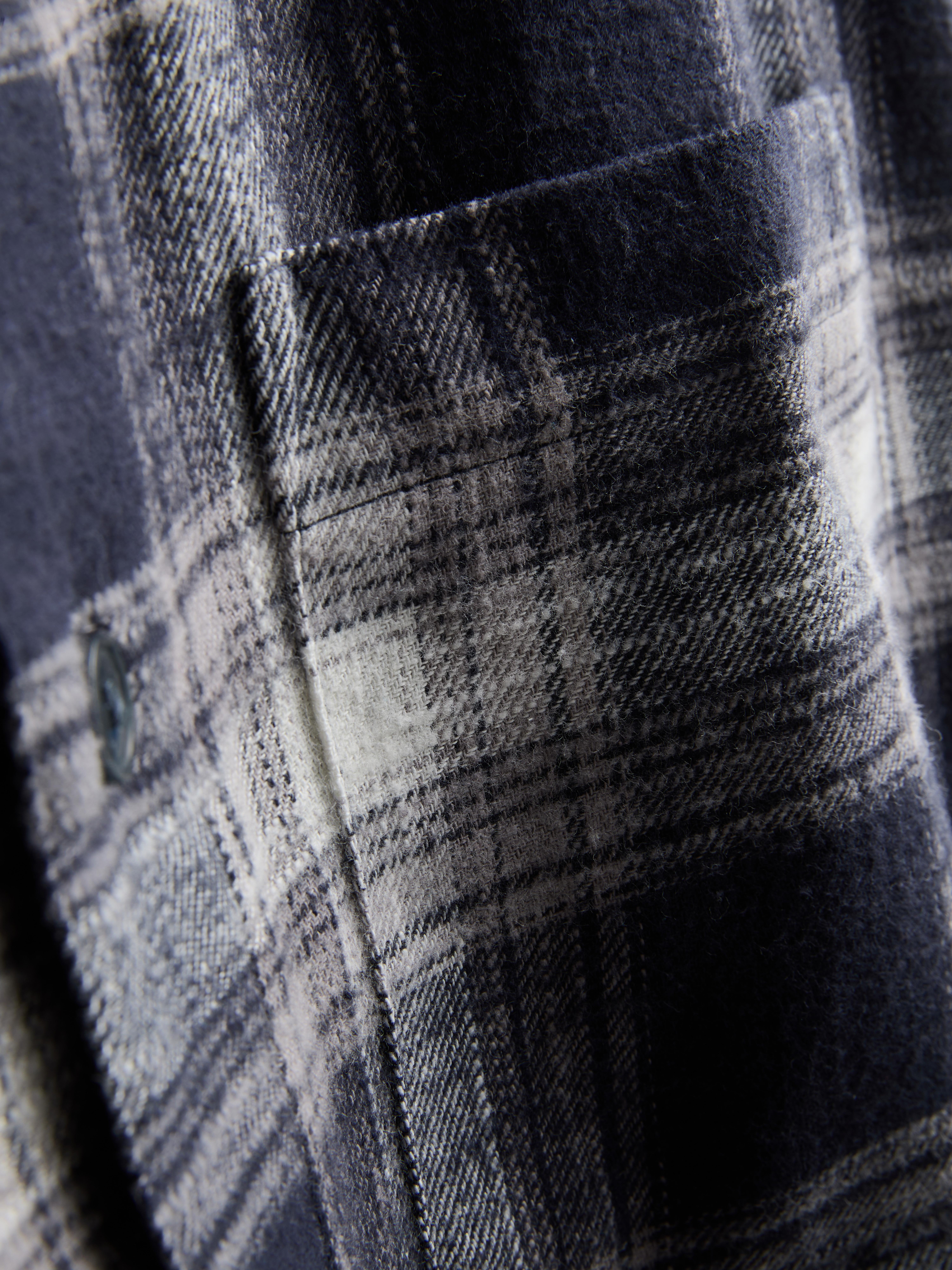 Textured Check Long Sleeved Shirt