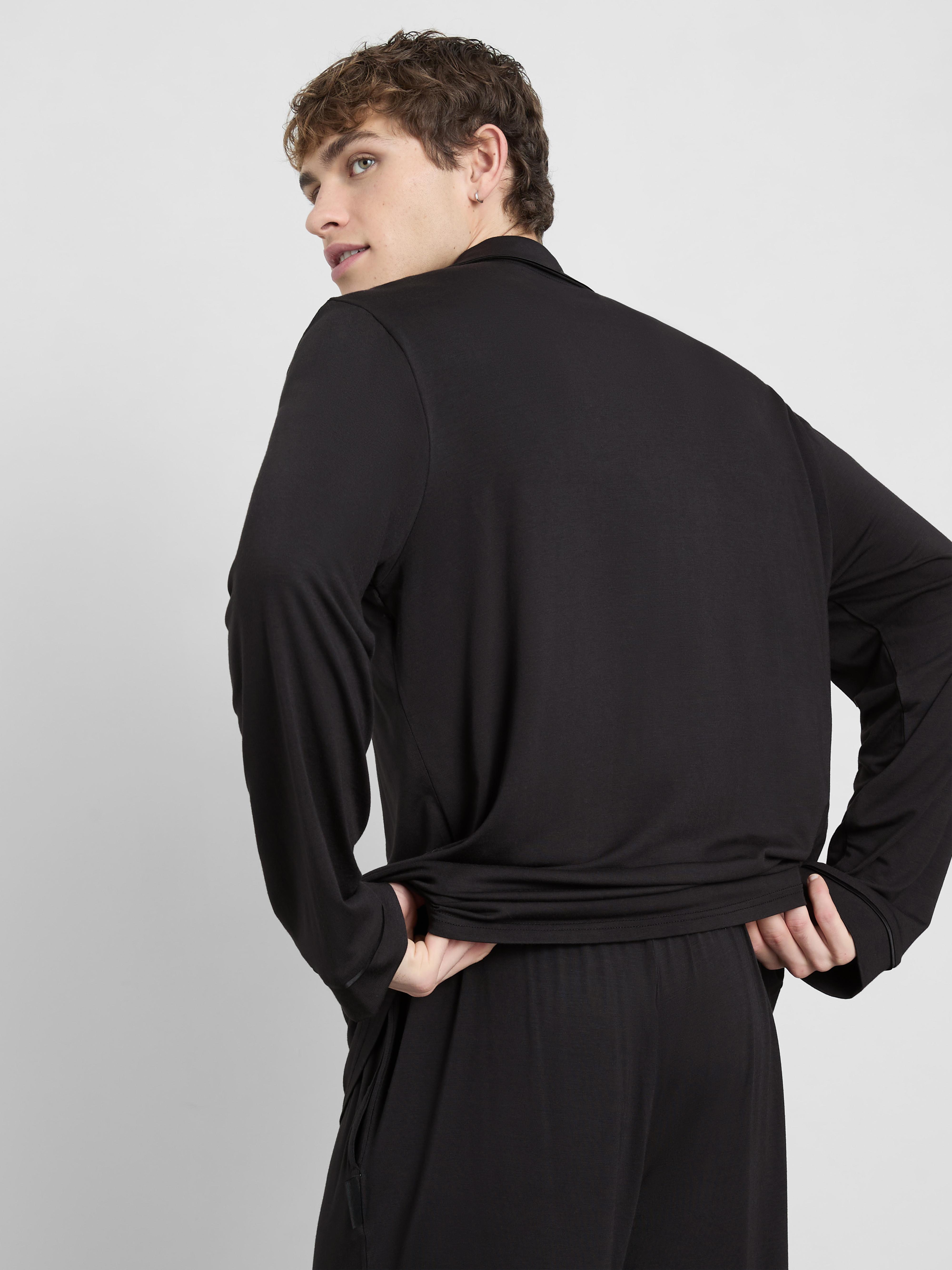 Button-Up Pajama Top