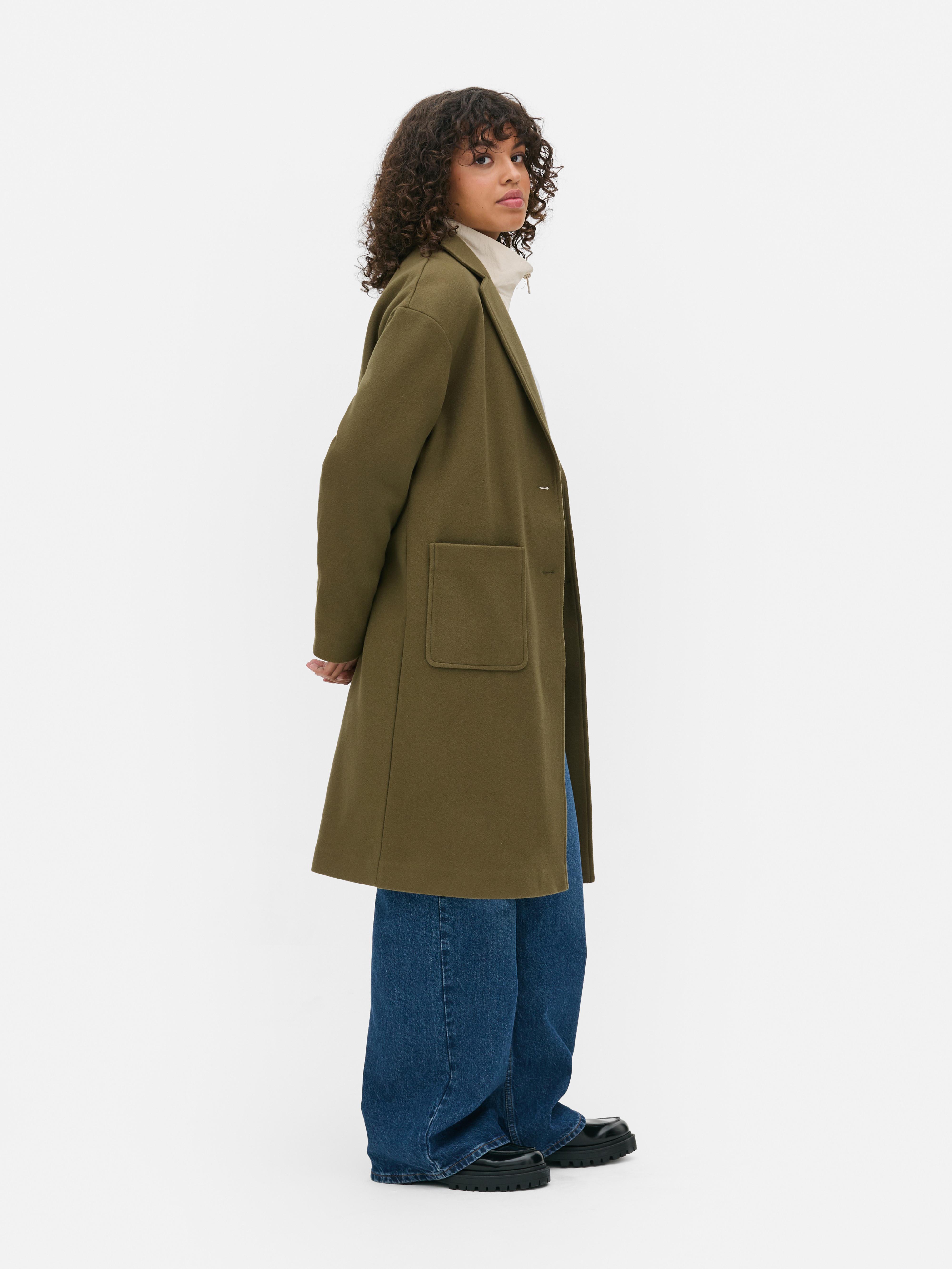 Single Breasted Mid Length Coat
