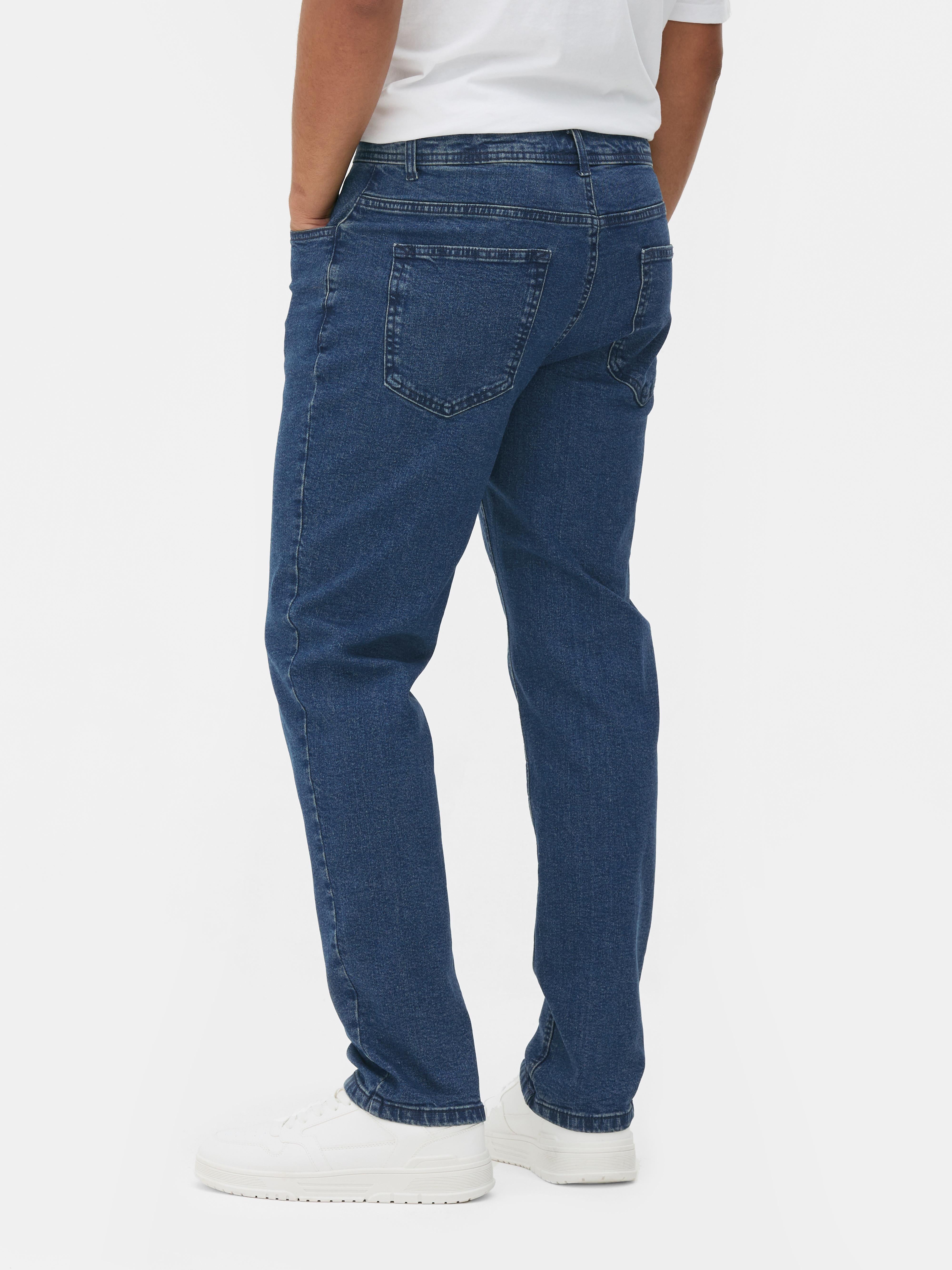 Mid-Rise Straight Leg Jeans
