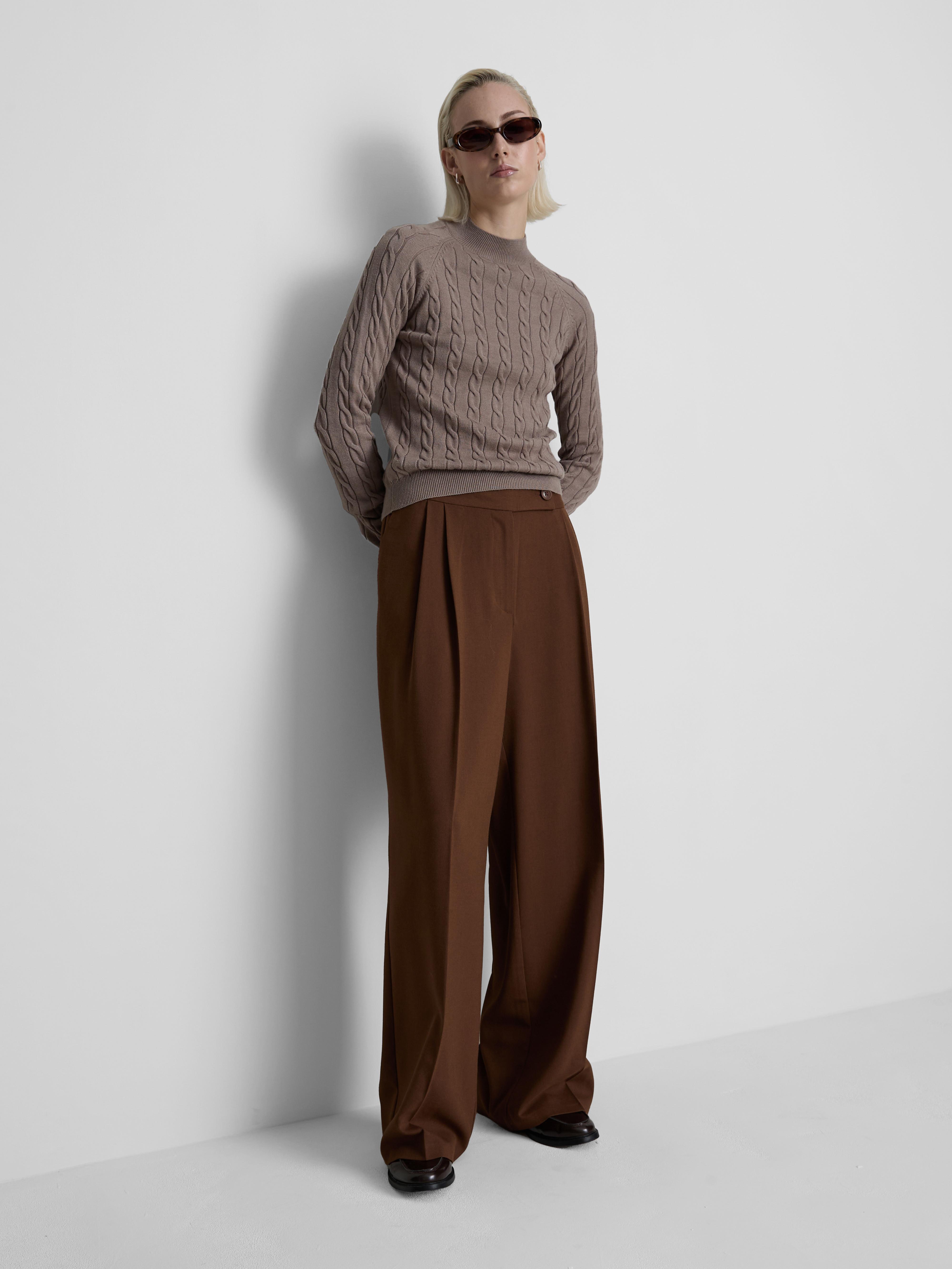 Turtle Neck Cable Sweater