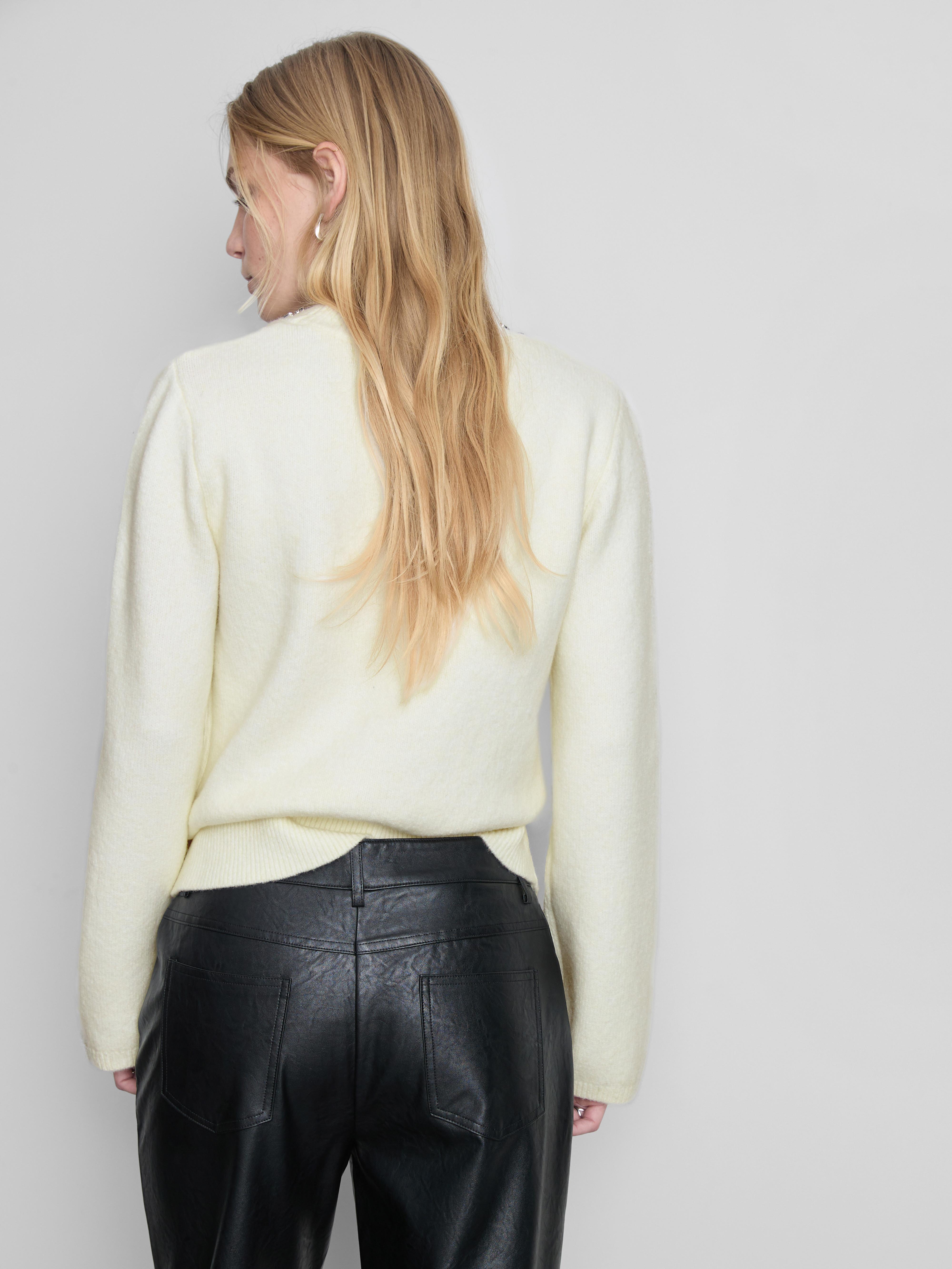 Embellished Knit Sweater